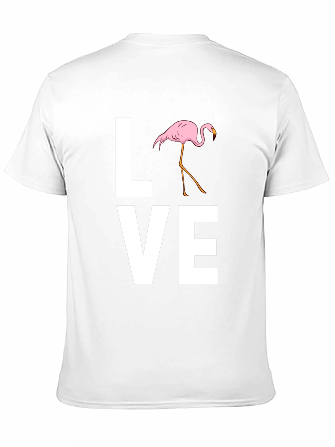Love Flamingo Graphic T-Shirt - Stylish Mens Tee