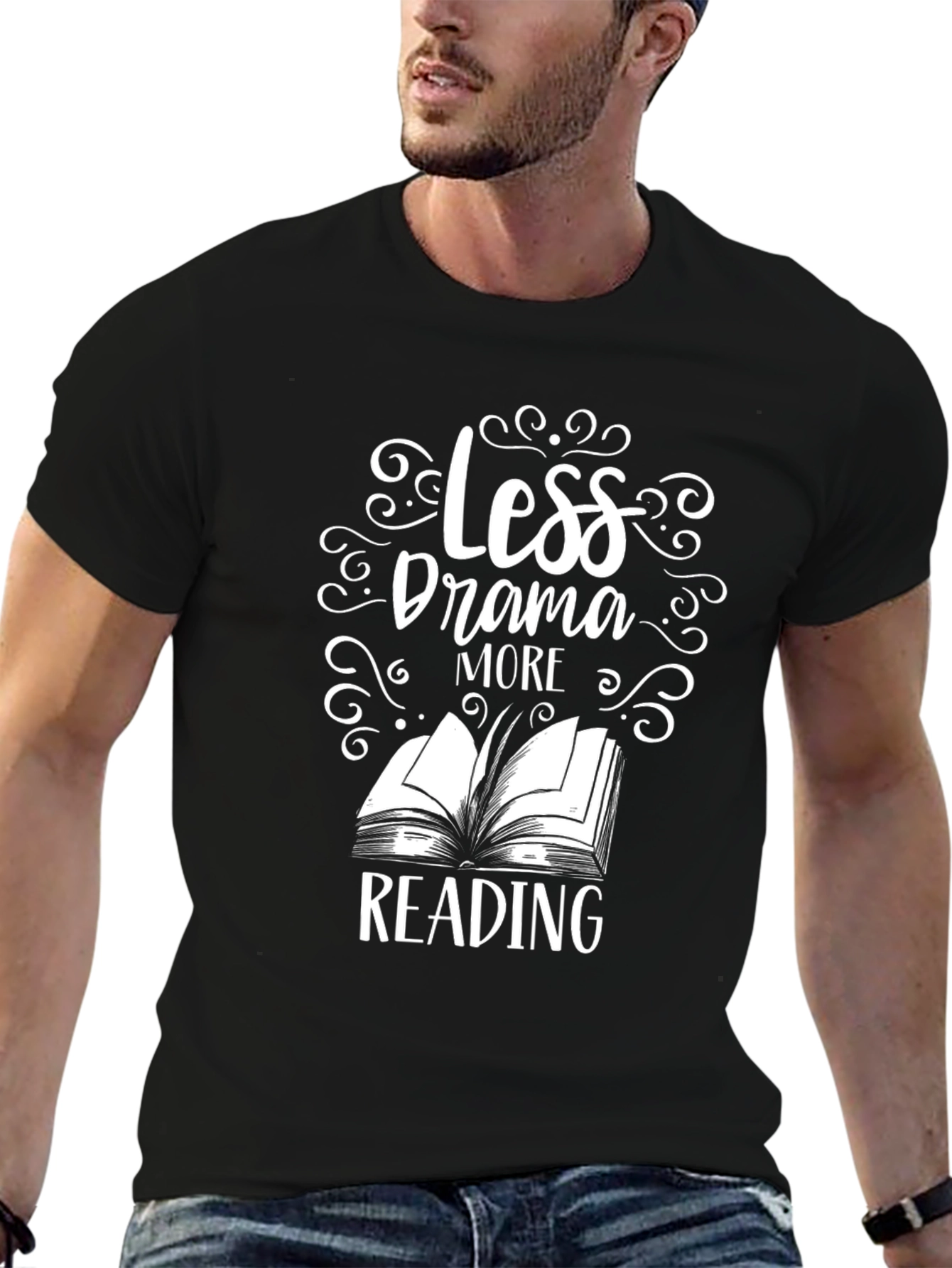 Less Drama More Reading T-Shirt Book Lover