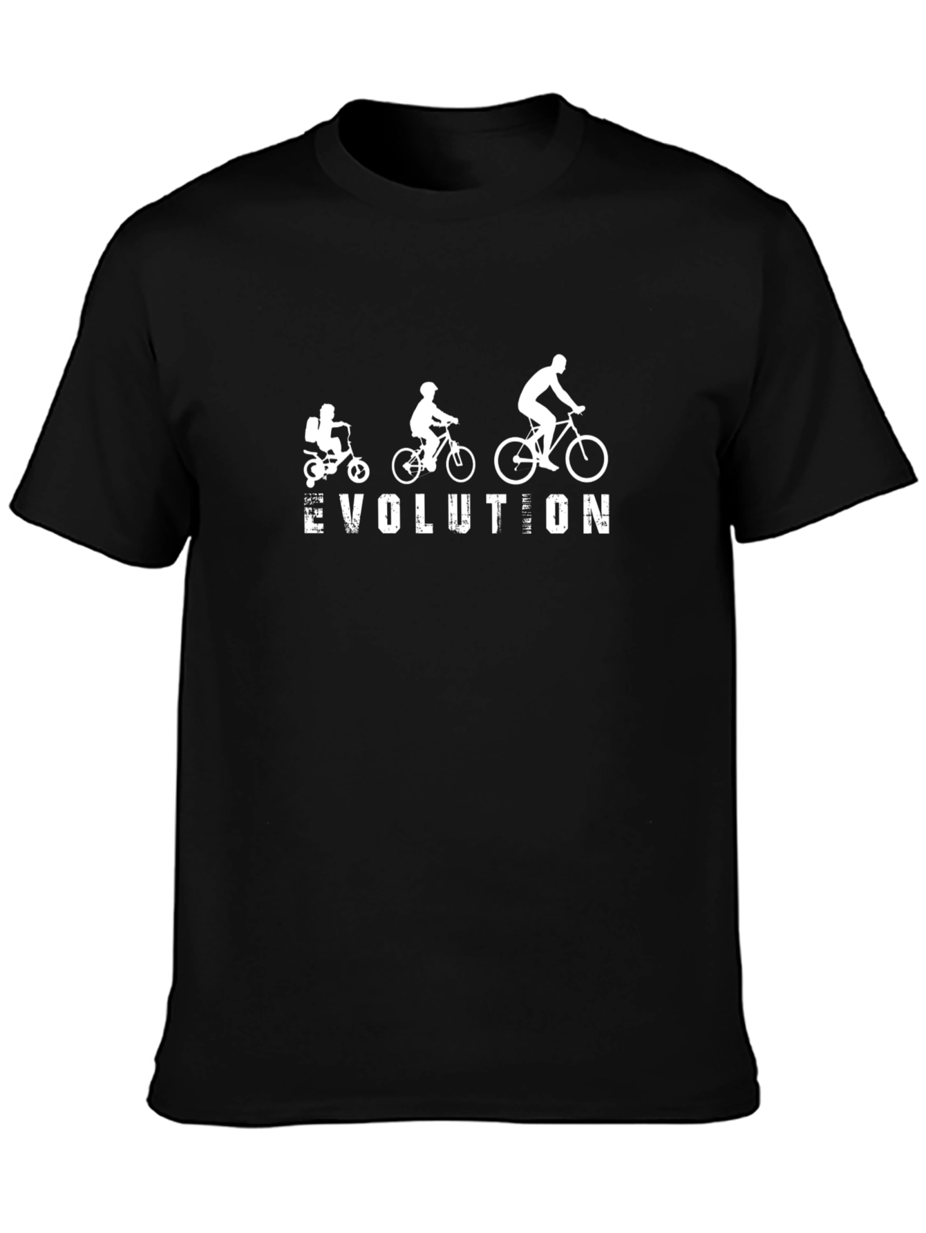 Bicycle Evolution T-Shirt - Black Cotton Tee