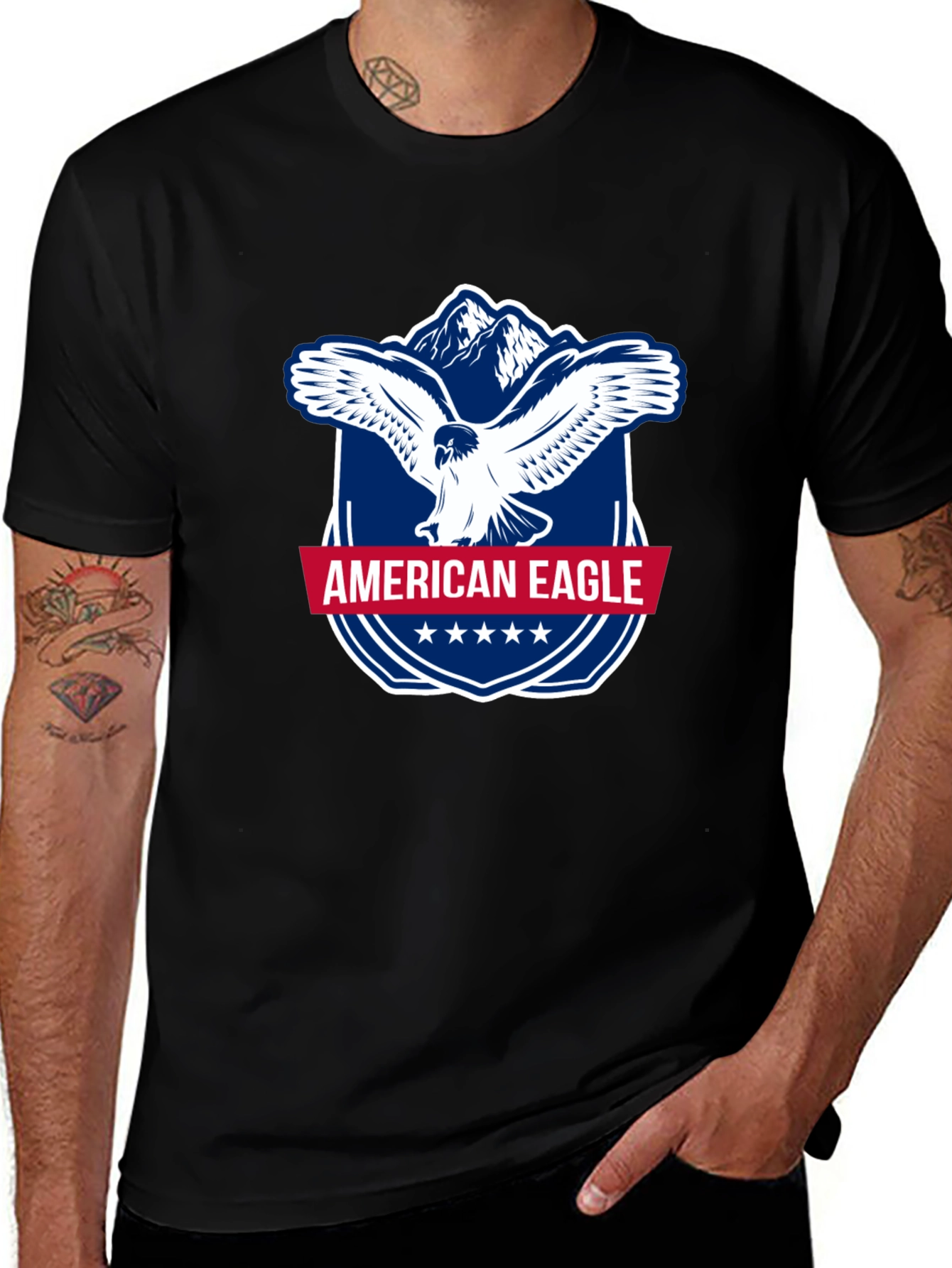 American Eagle Graphic T-Shirt - Patriotic Style