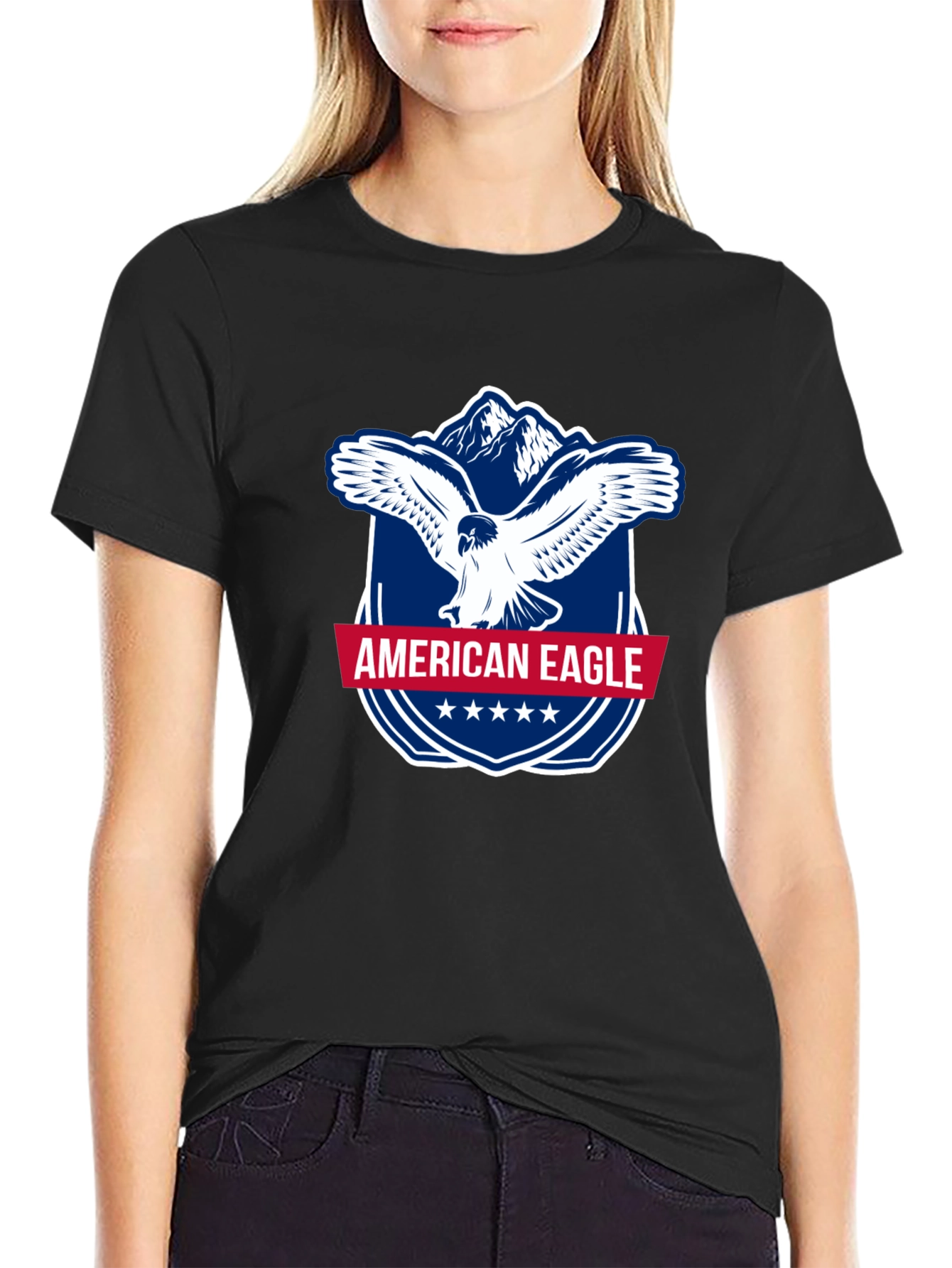 American Eagle Graphic T-Shirt - Patriotic Style