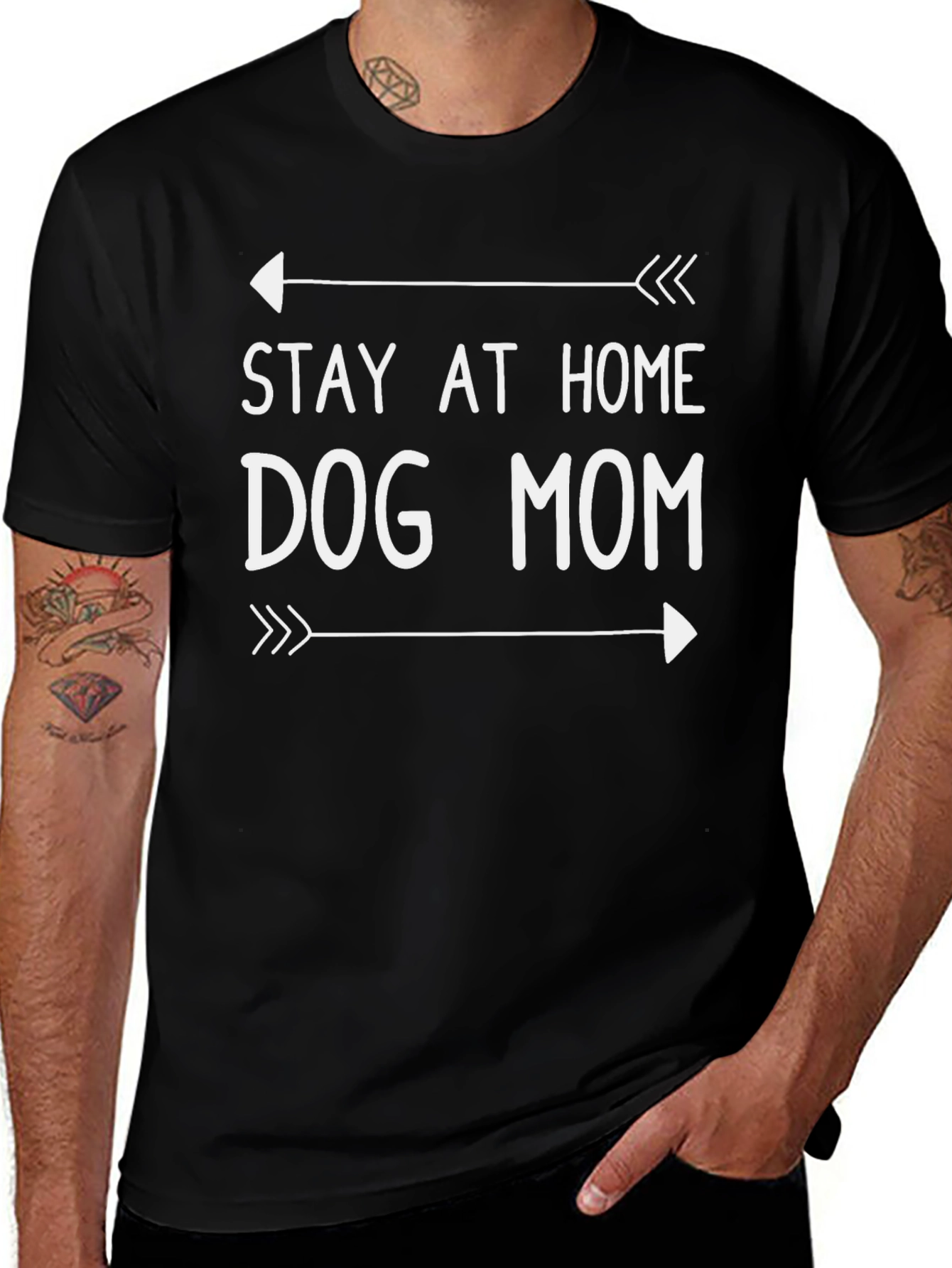 Stay at Home Dog Mom Graphic Tee
