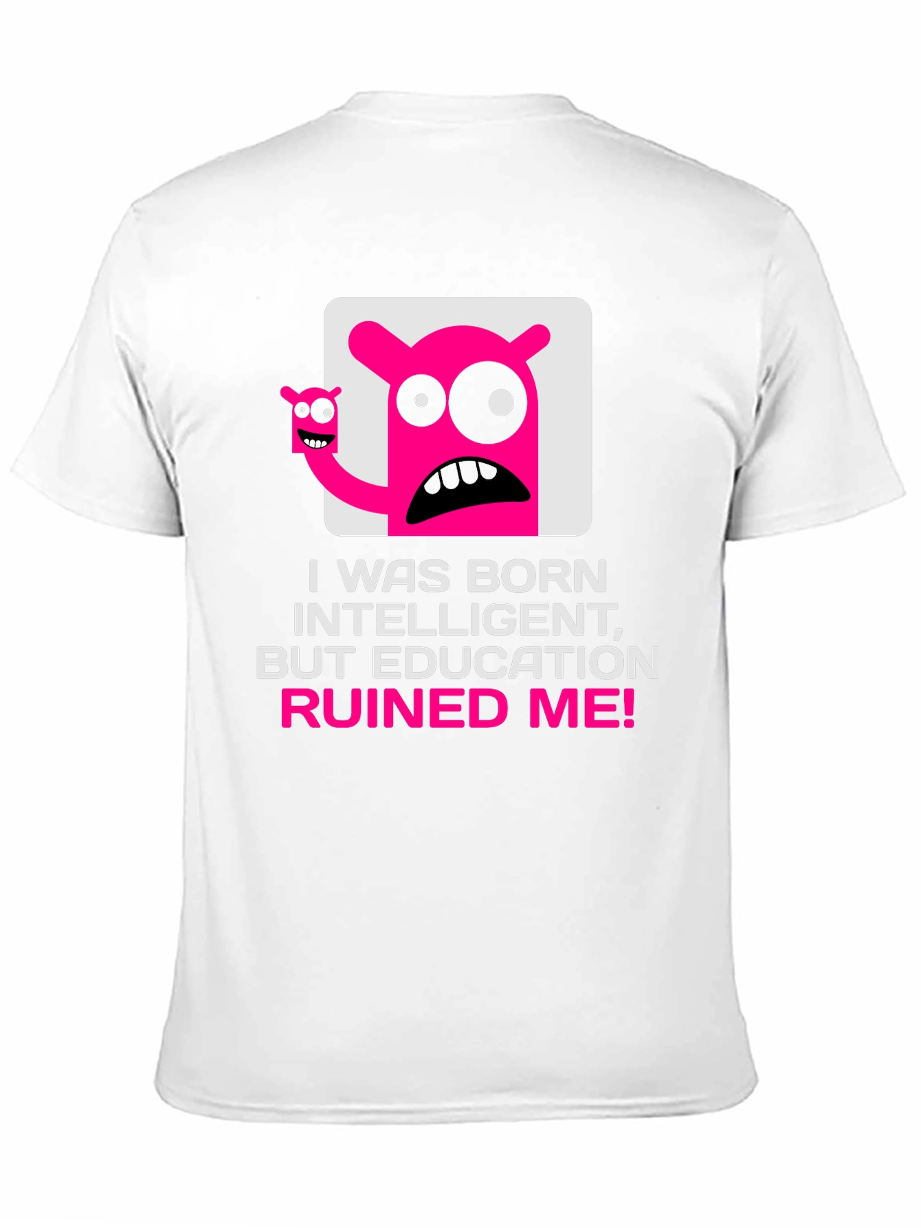 Intelligent Ruined by Education Graphic T-Shirt