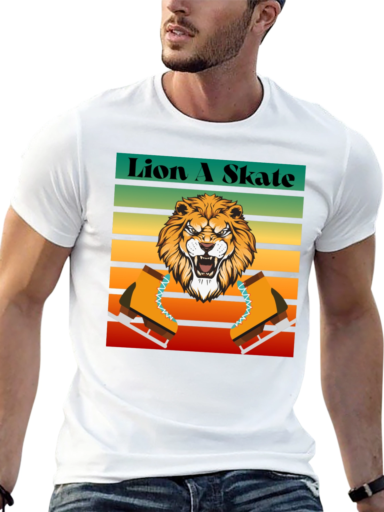 Lion A Skate Graphic T-Shirt