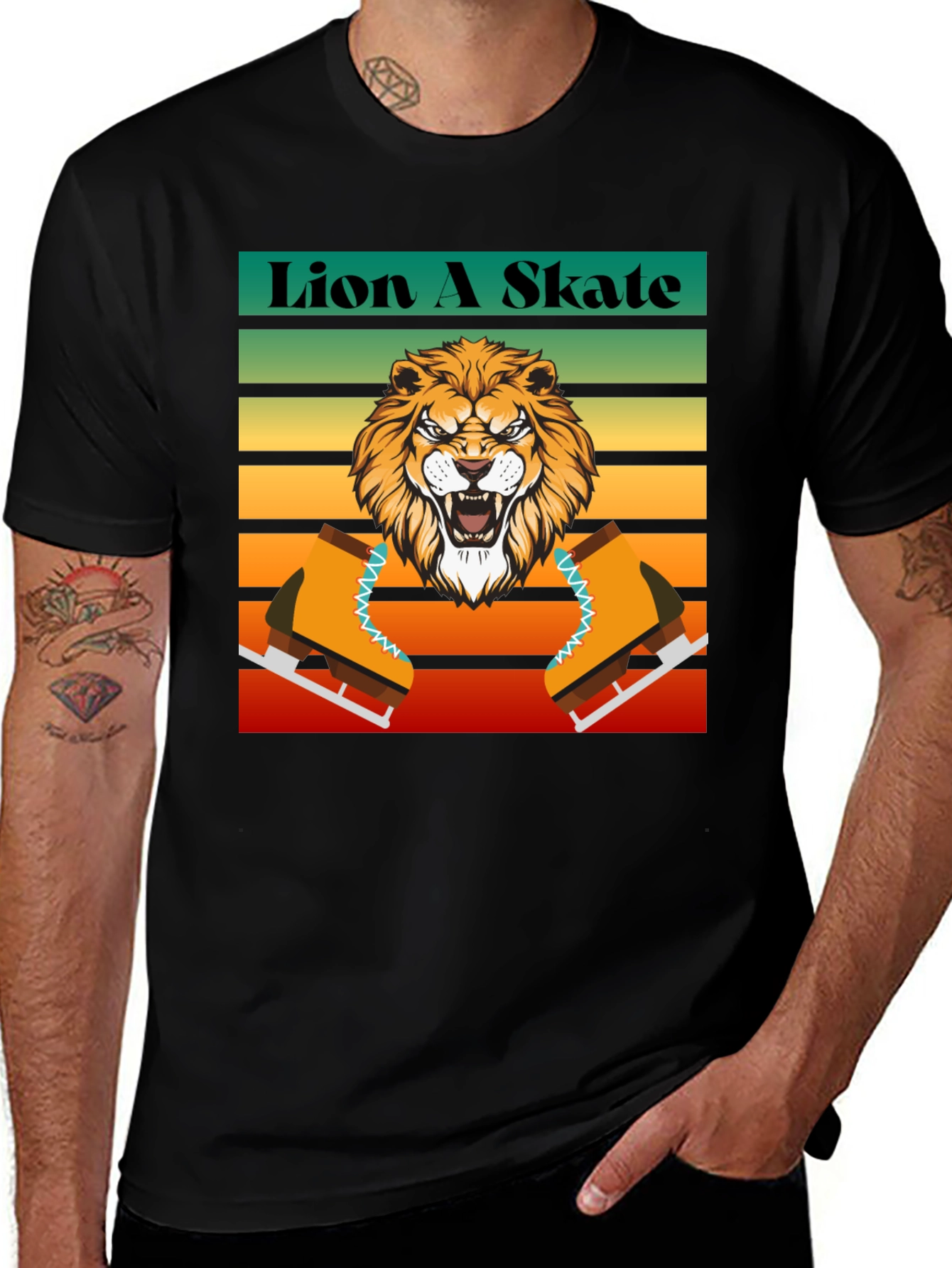 Lion A Skate Graphic T-Shirt