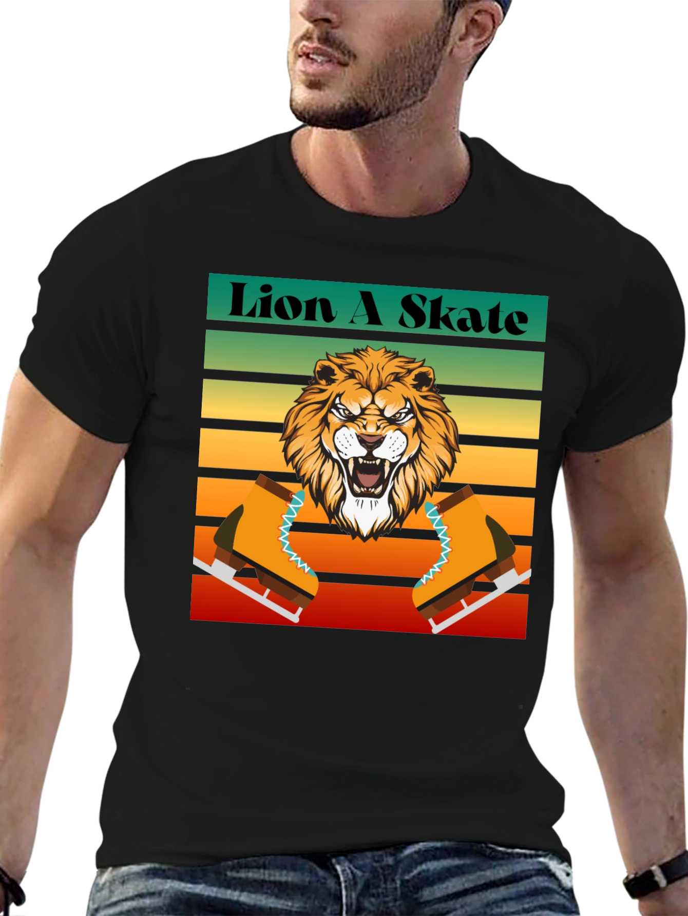 Lion A Skate Graphic T-Shirt