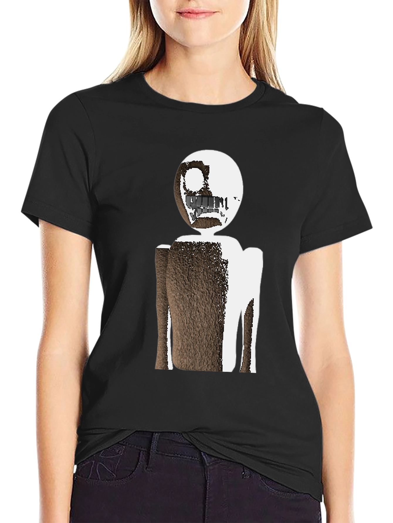 Abstract Character Graphic Tee