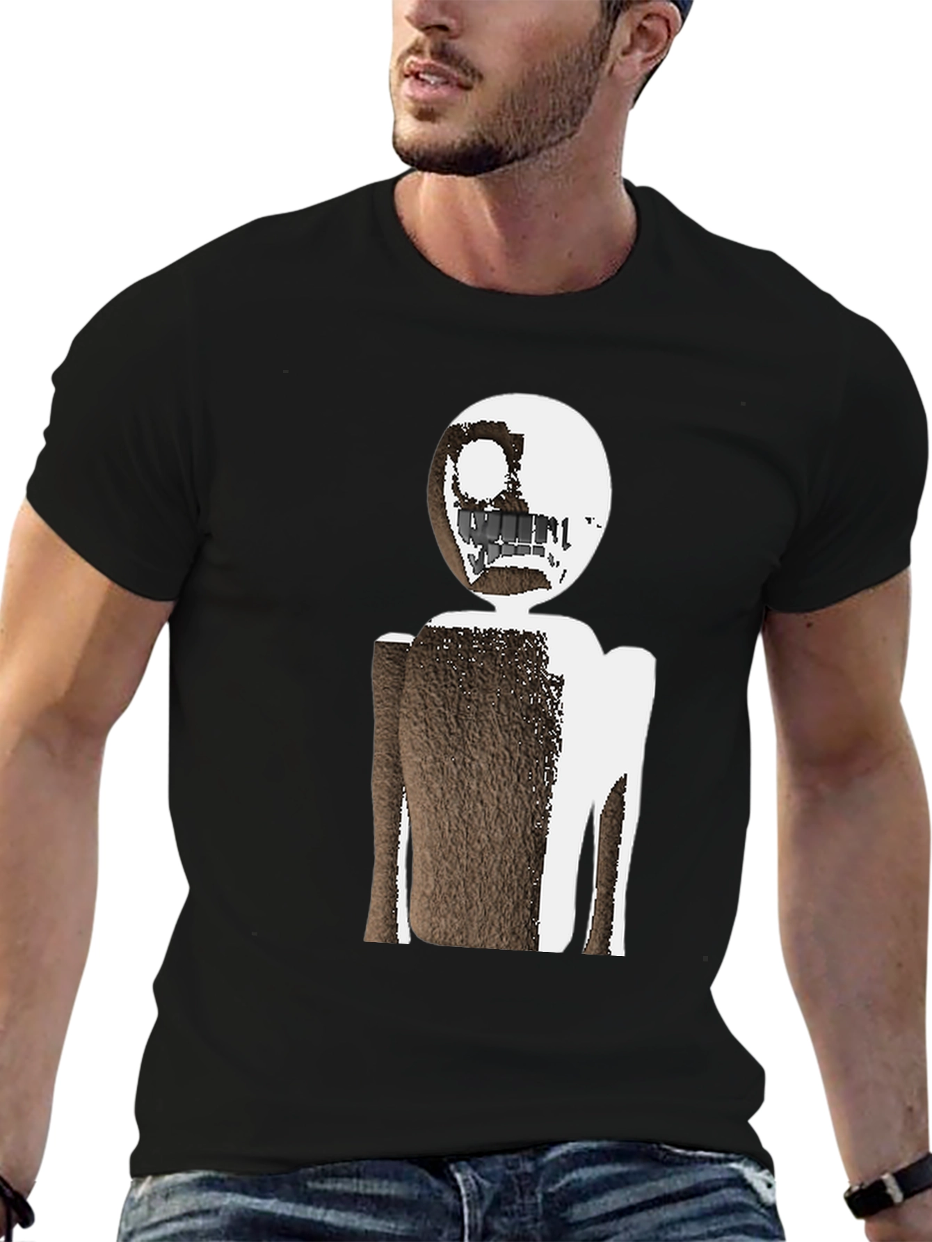 Abstract Character Graphic Tee