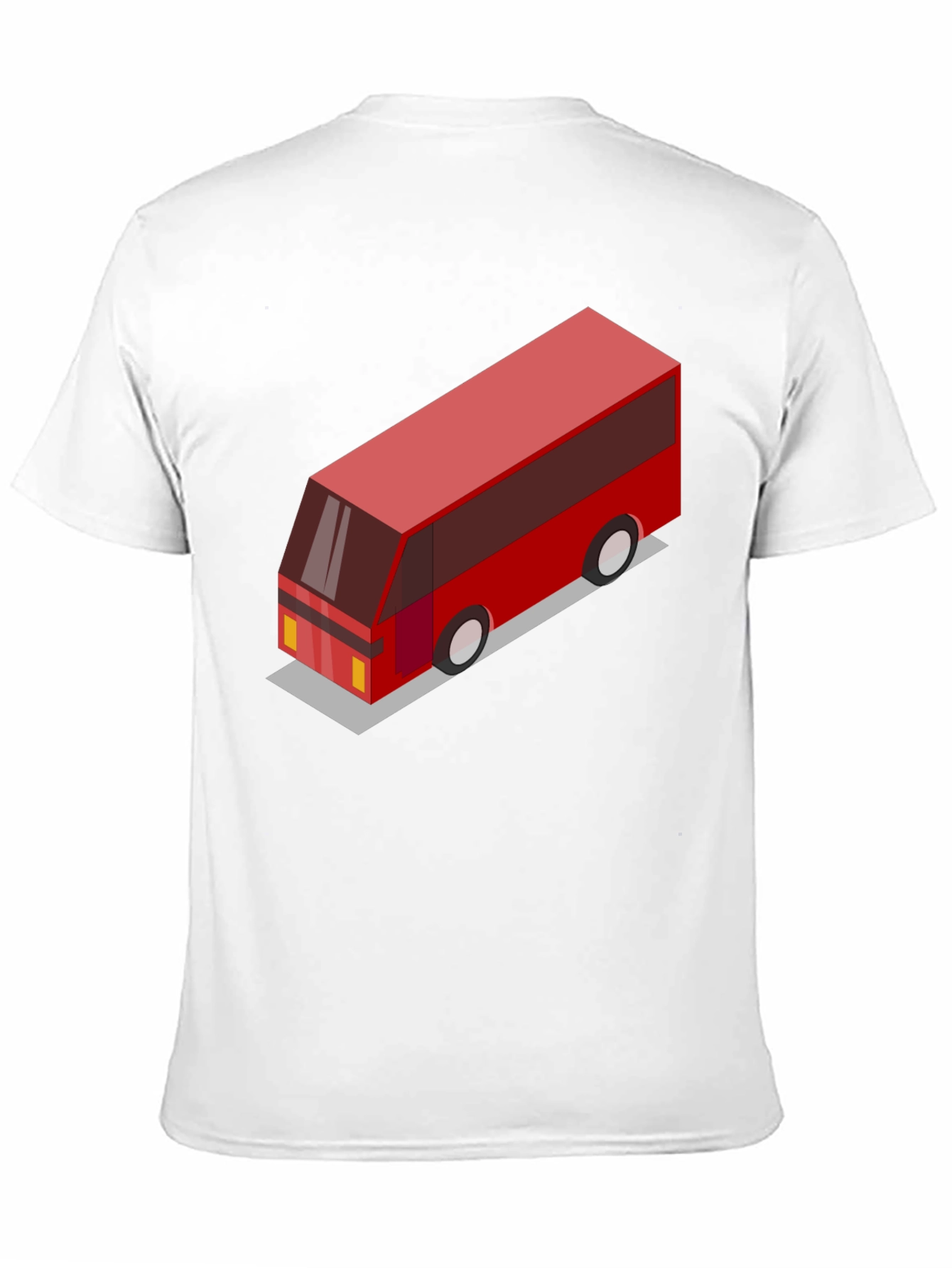 Geometric Bus Graphic Tee - Modern Style