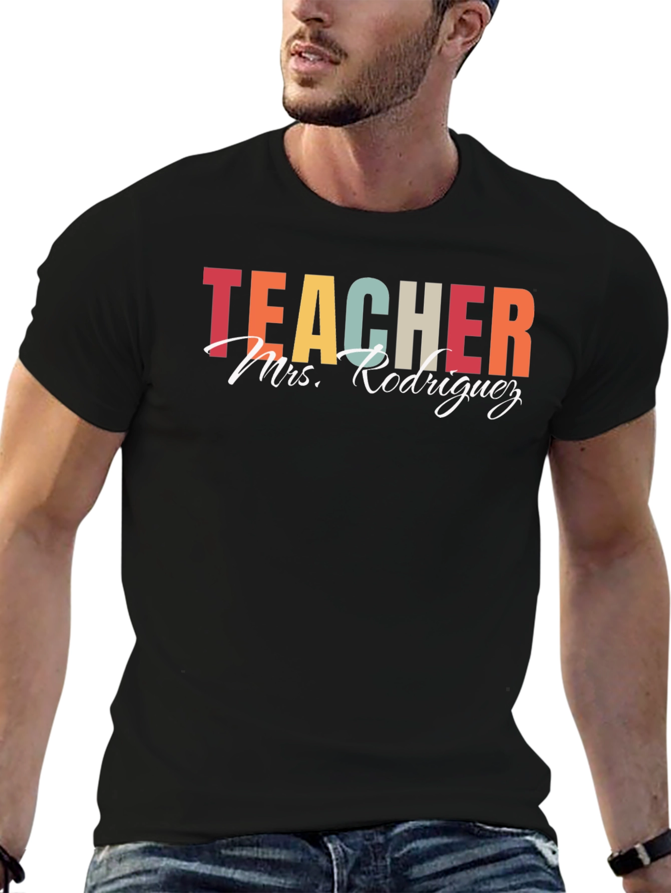 Teacher Mrs. Rodriguez T-Shirt Black Casual Tee