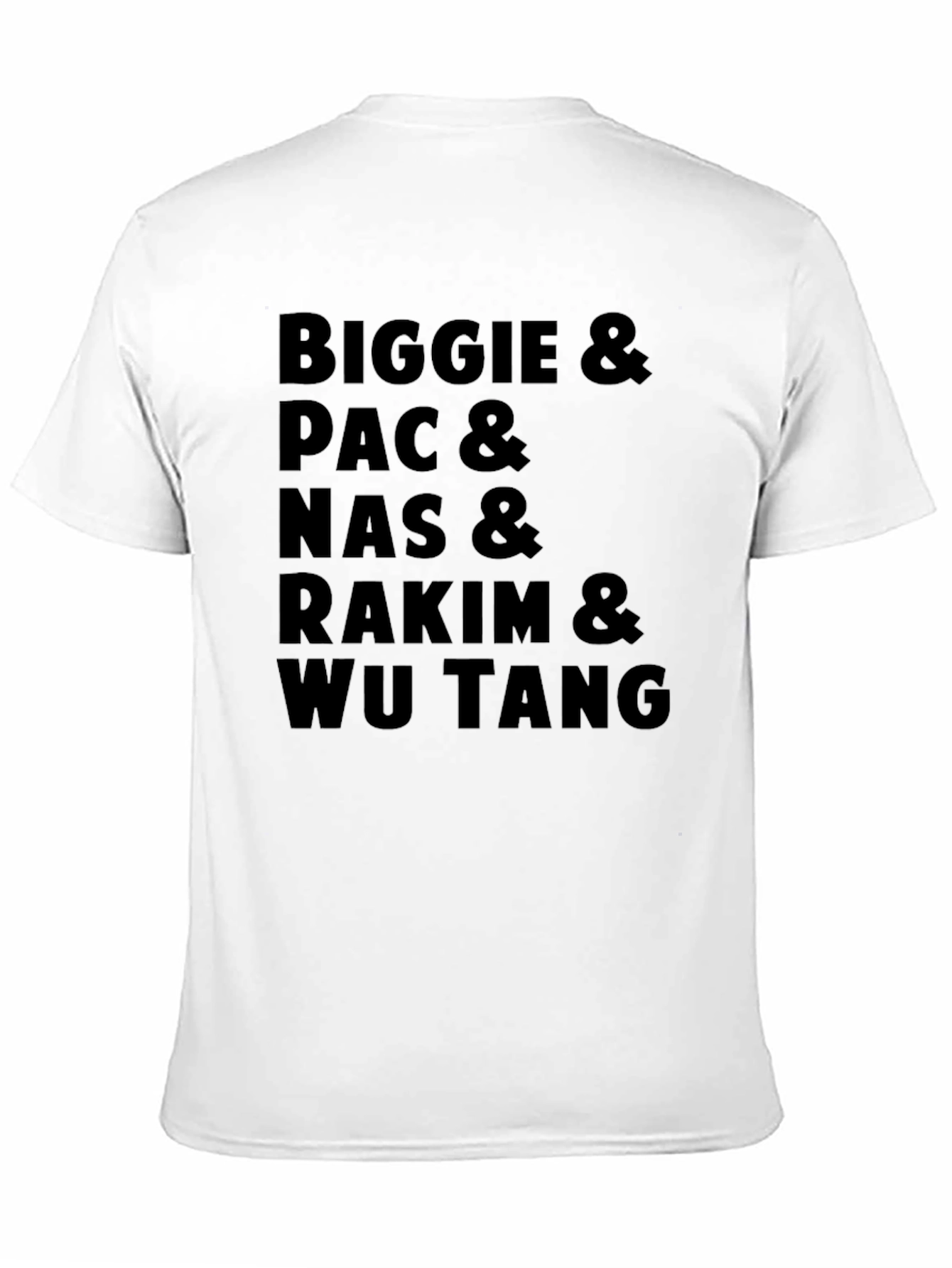 Biggie Pac Nas Rakim & Wu Tang Black T-Shirt