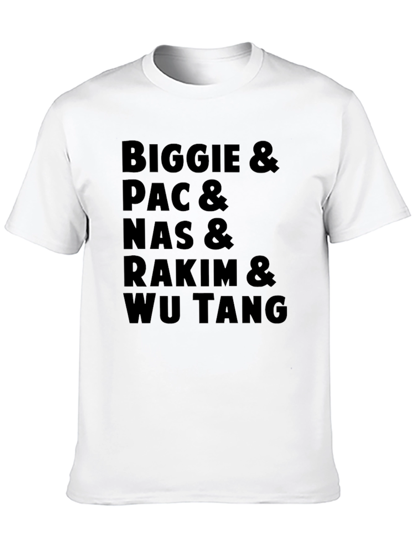 Biggie Pac Nas Rakim & Wu Tang Black T-Shirt