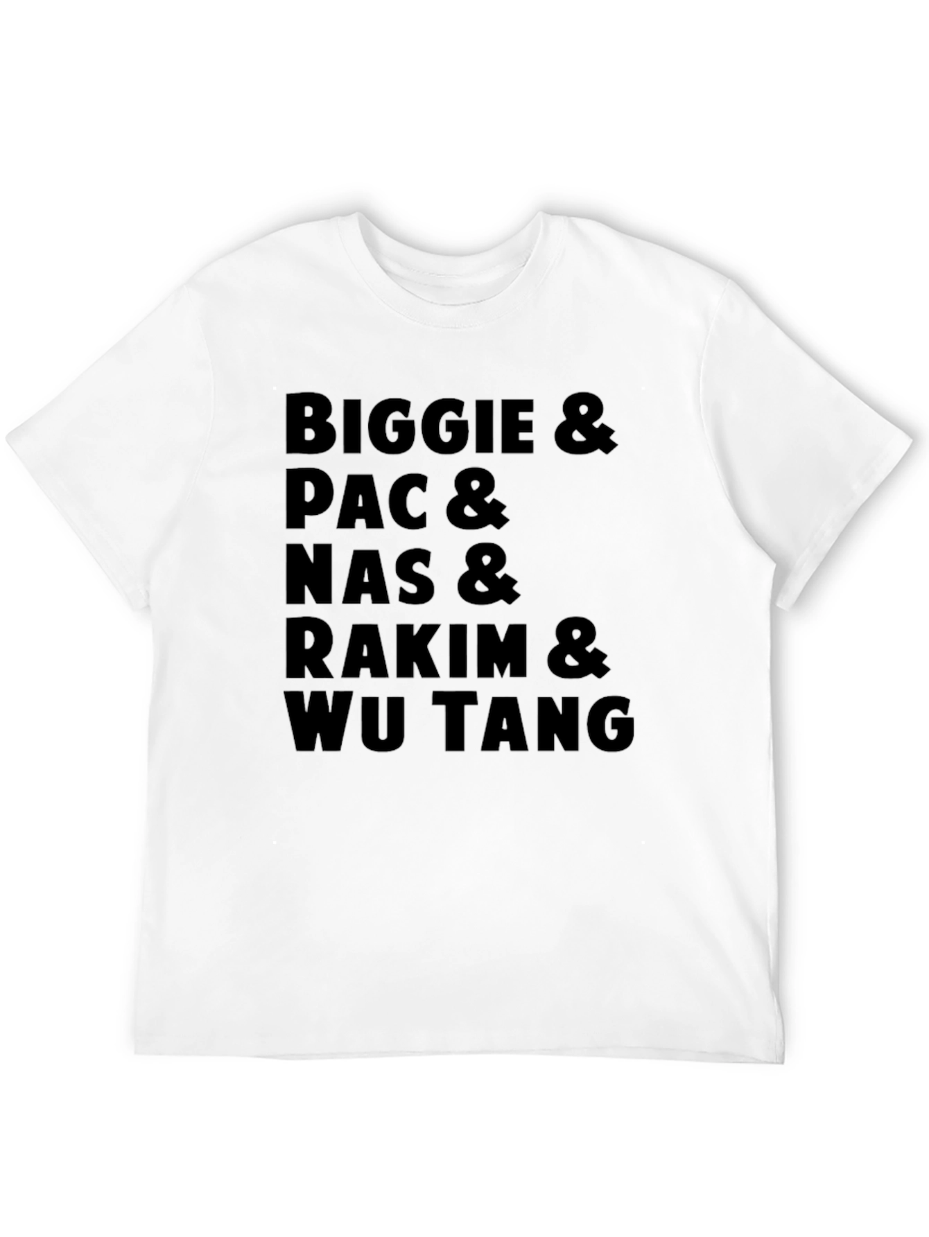 Biggie Pac Nas Rakim & Wu Tang Black T-Shirt