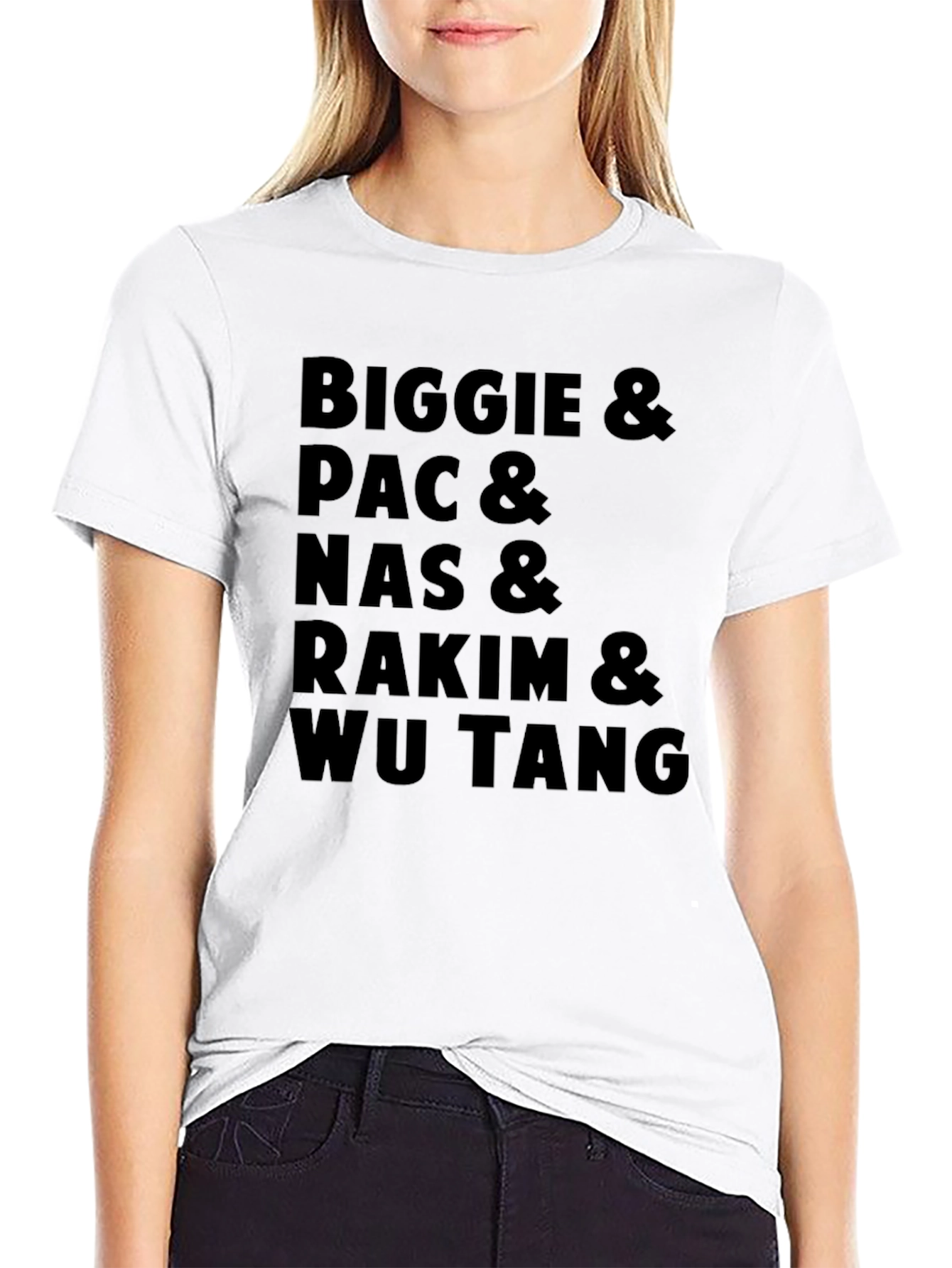 Biggie Pac Nas Rakim & Wu Tang Black T-Shirt