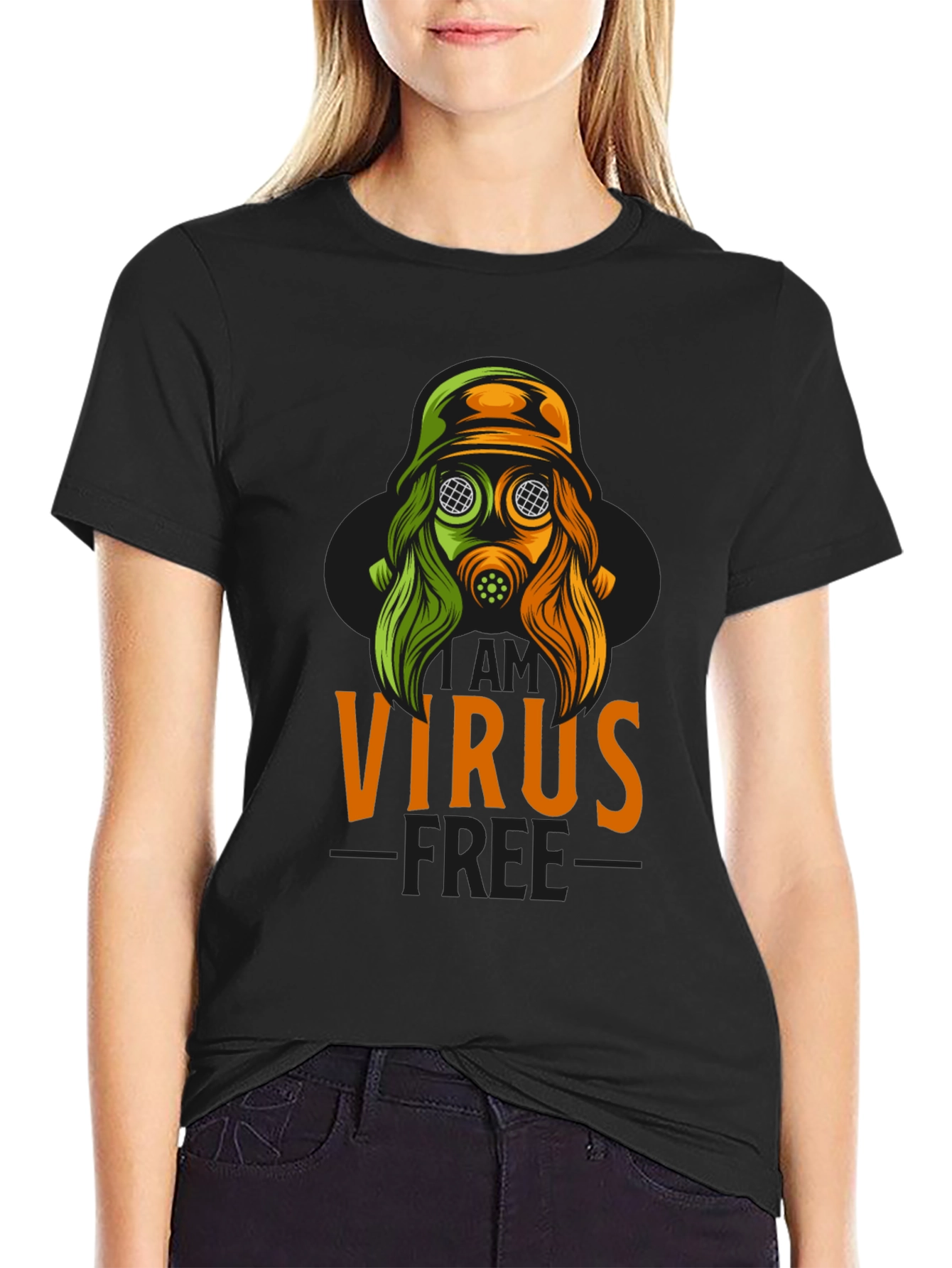 Virus Free Graphic T-Shirt