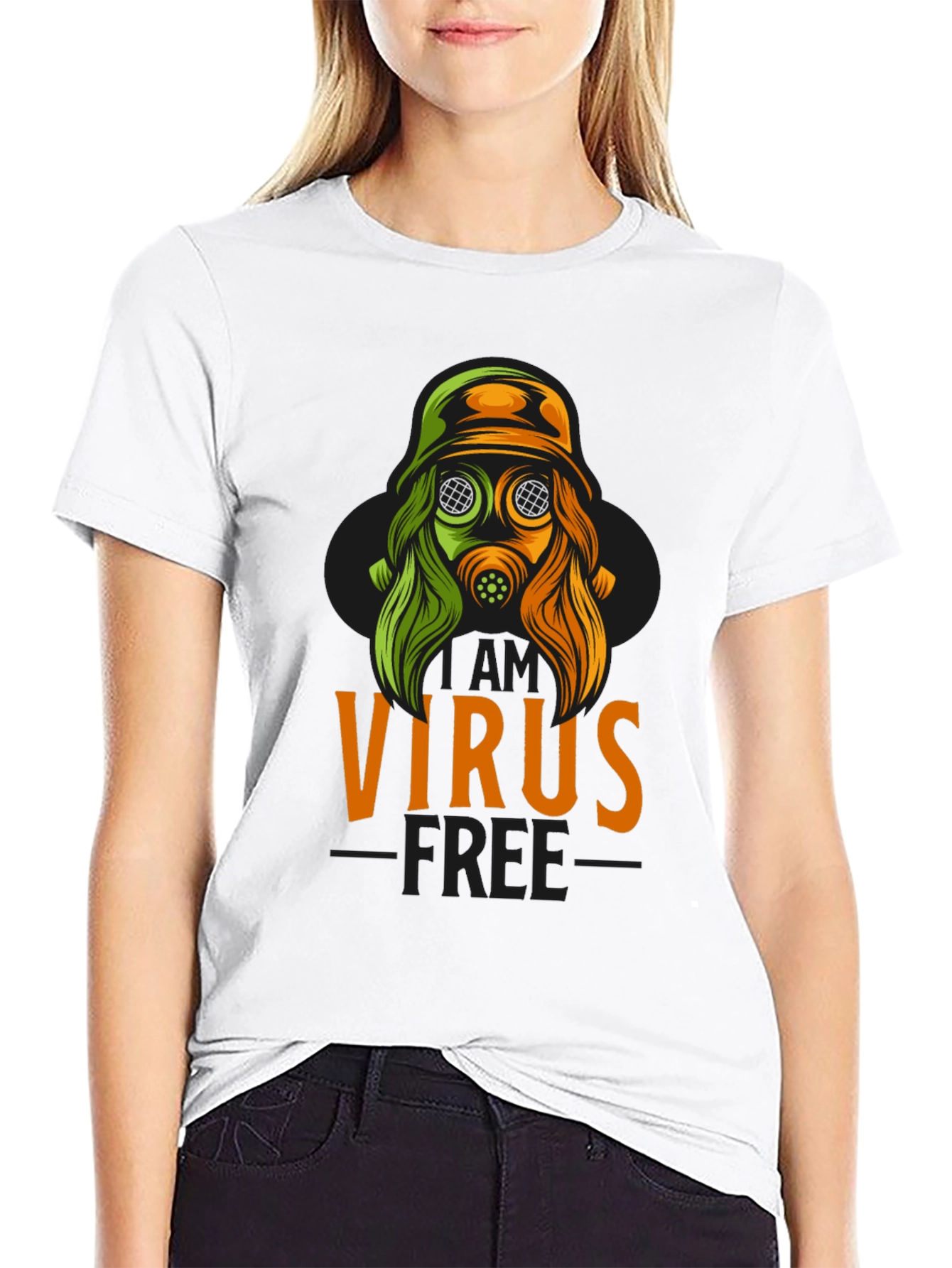Virus Free Graphic T-Shirt