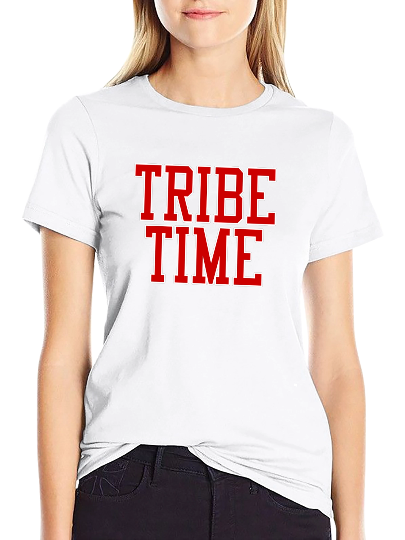 Tribe Time Black Graphic Tee