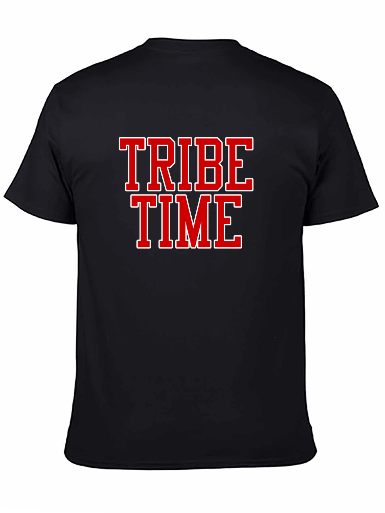 Tribe Time Black Graphic Tee