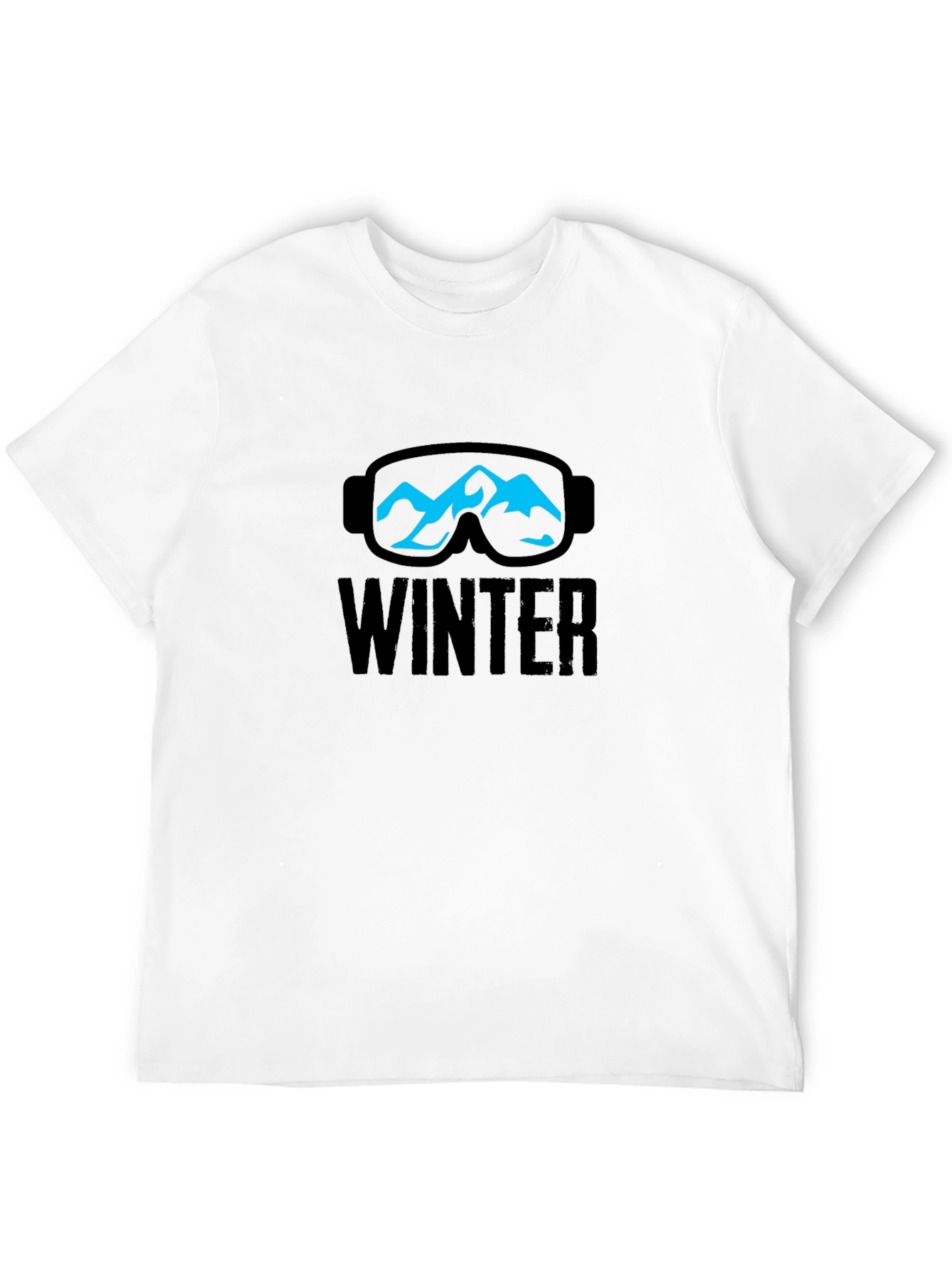 Winter Mountain Ski Goggles Graphic T-Shirt