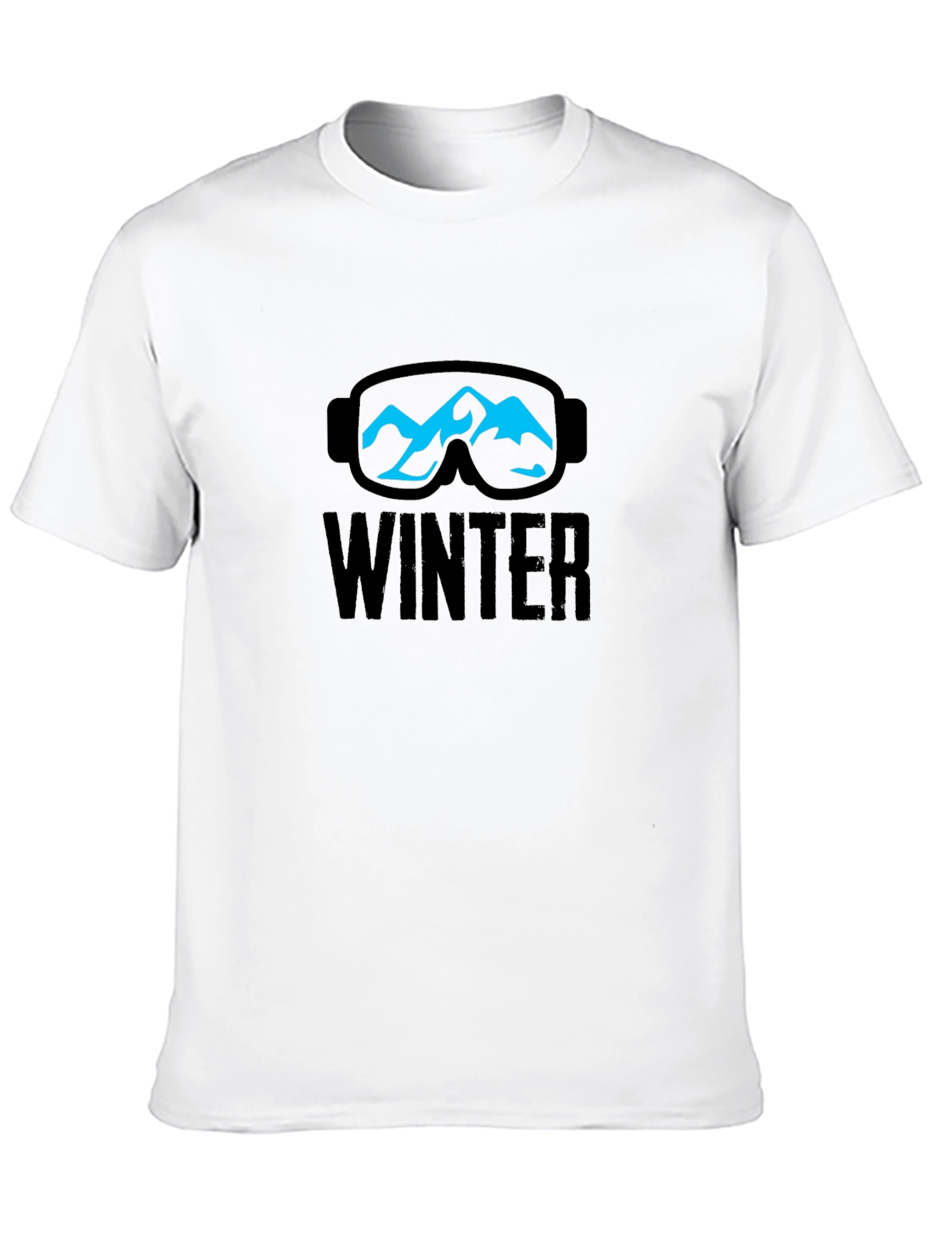 Winter Mountain Ski Goggles Graphic T-Shirt