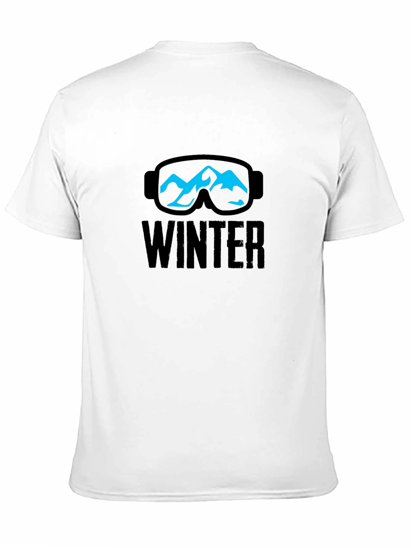 Winter Mountain Ski Goggles Graphic T-Shirt