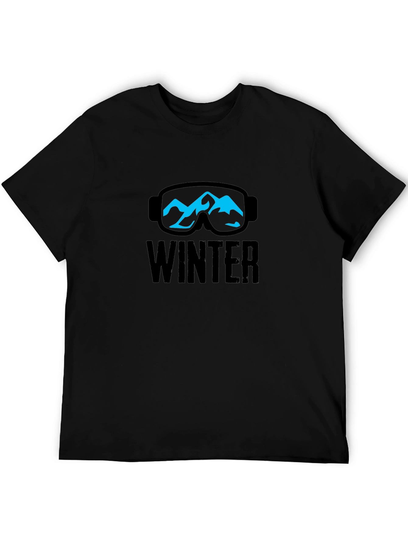 Winter Mountain Ski Goggles Graphic T-Shirt