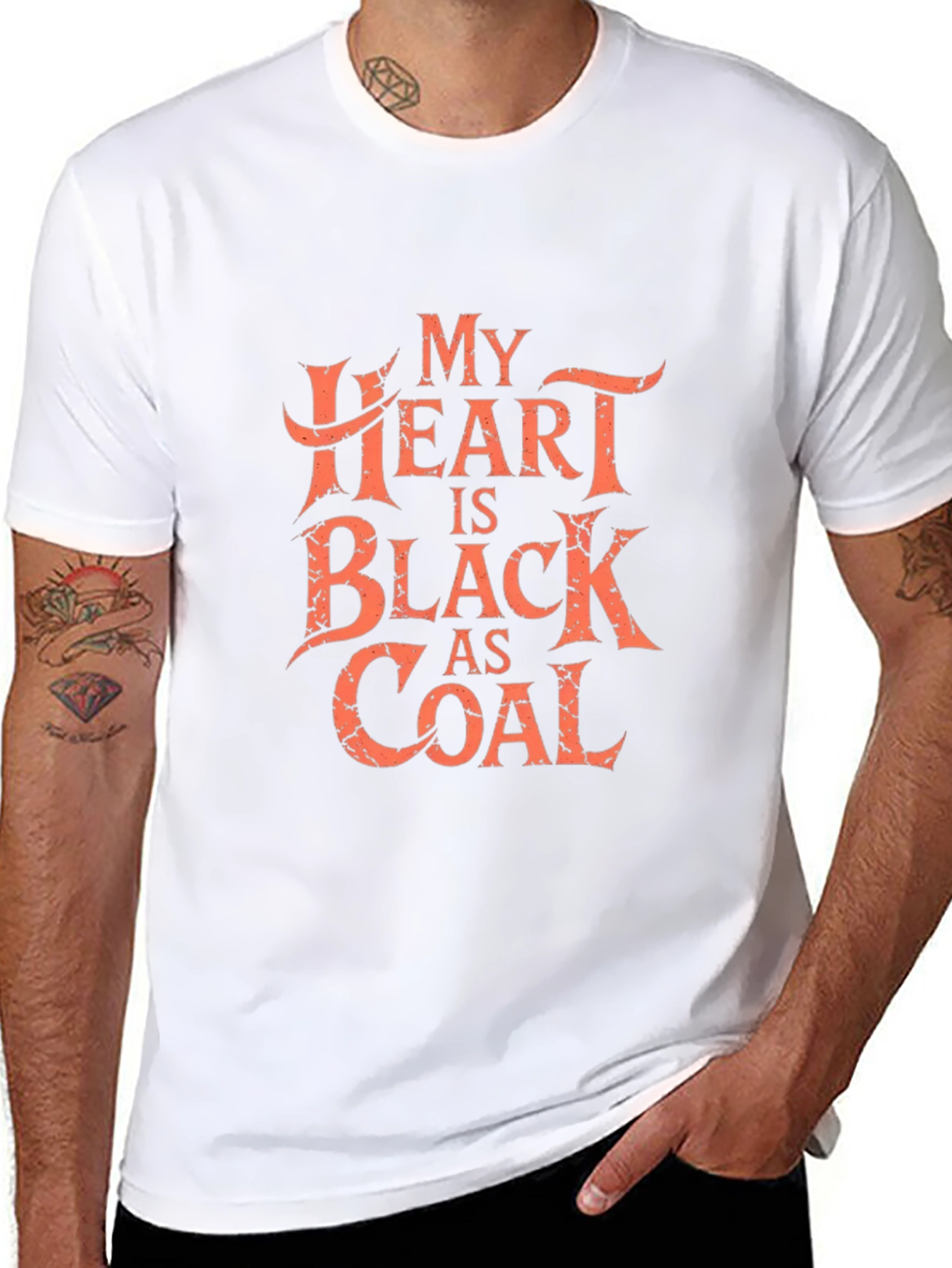 My Heart Is Black As Coal Graphic Tee