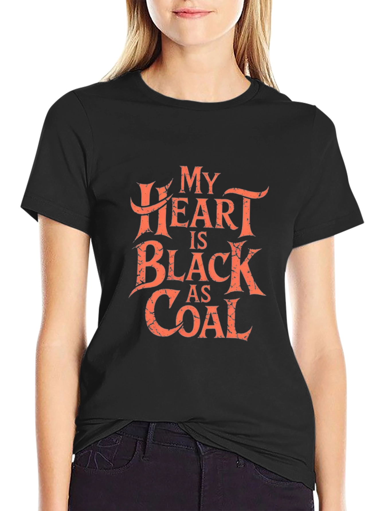 My Heart Is Black As Coal Graphic Tee