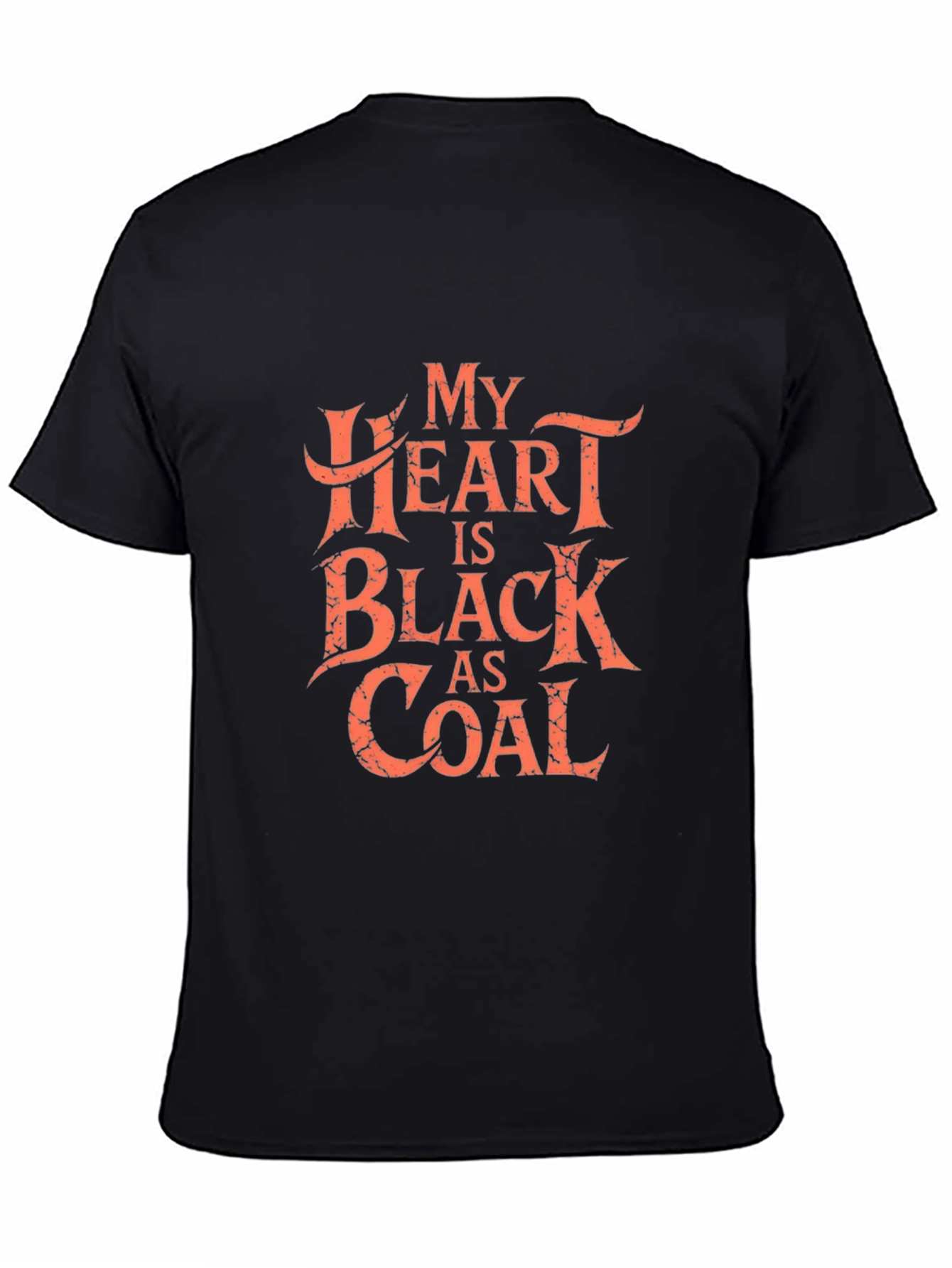 My Heart Is Black As Coal Graphic Tee