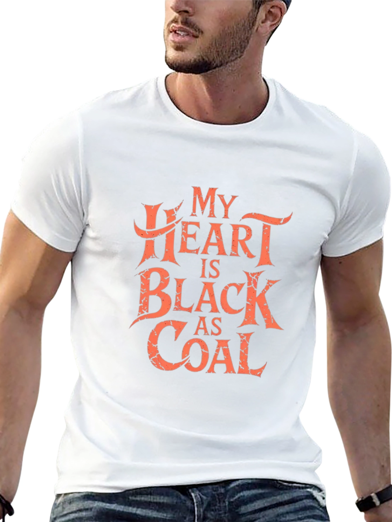 My Heart Is Black As Coal Graphic Tee