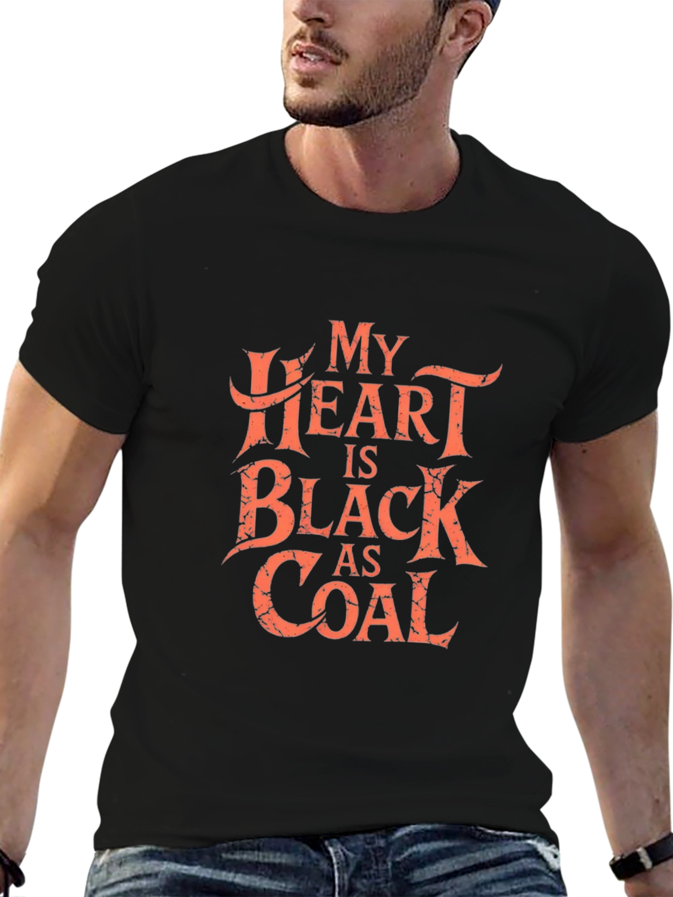 My Heart Is Black As Coal Graphic Tee