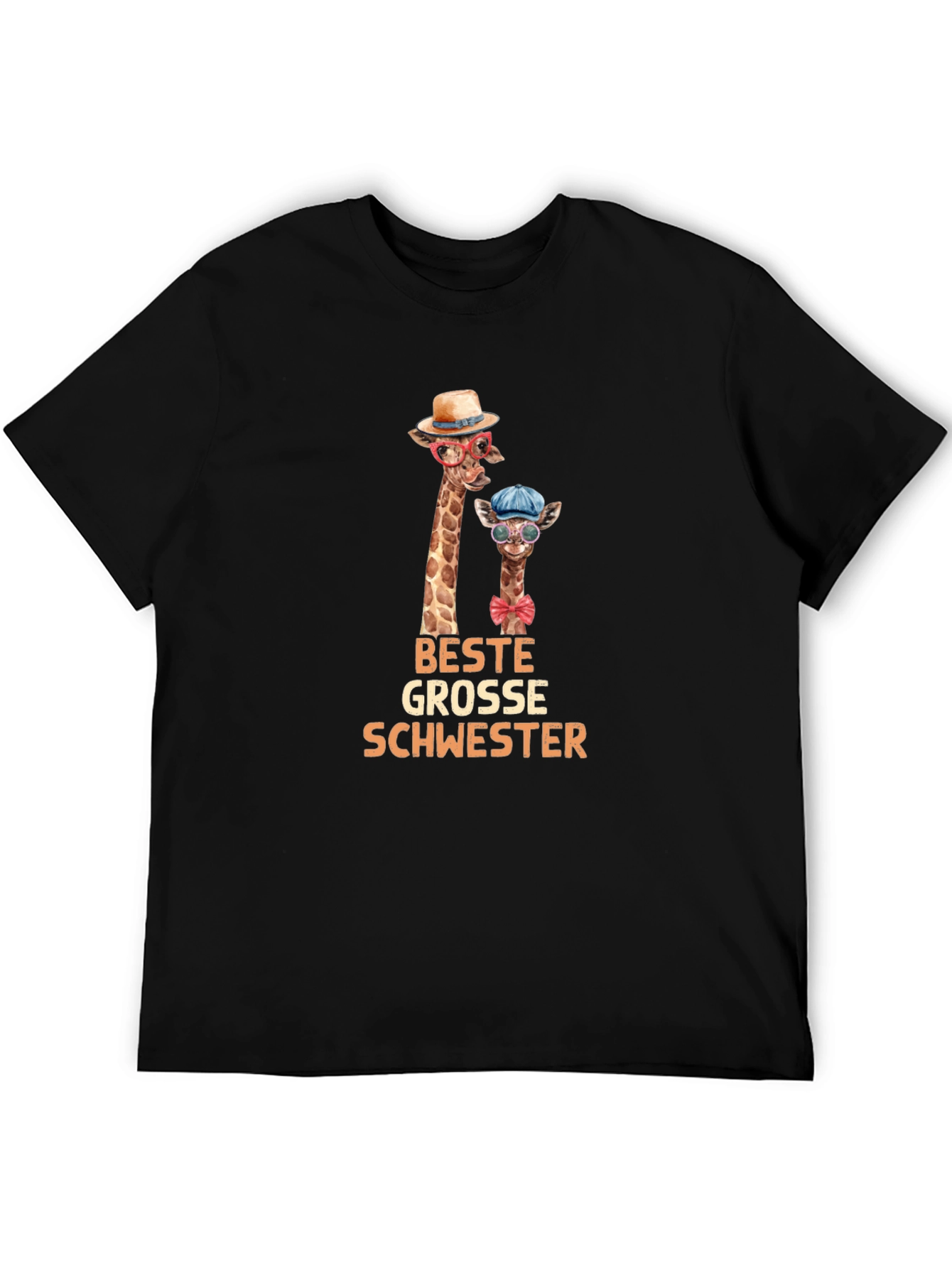 Beste Grosse Schwester Giraffe T-Shirt