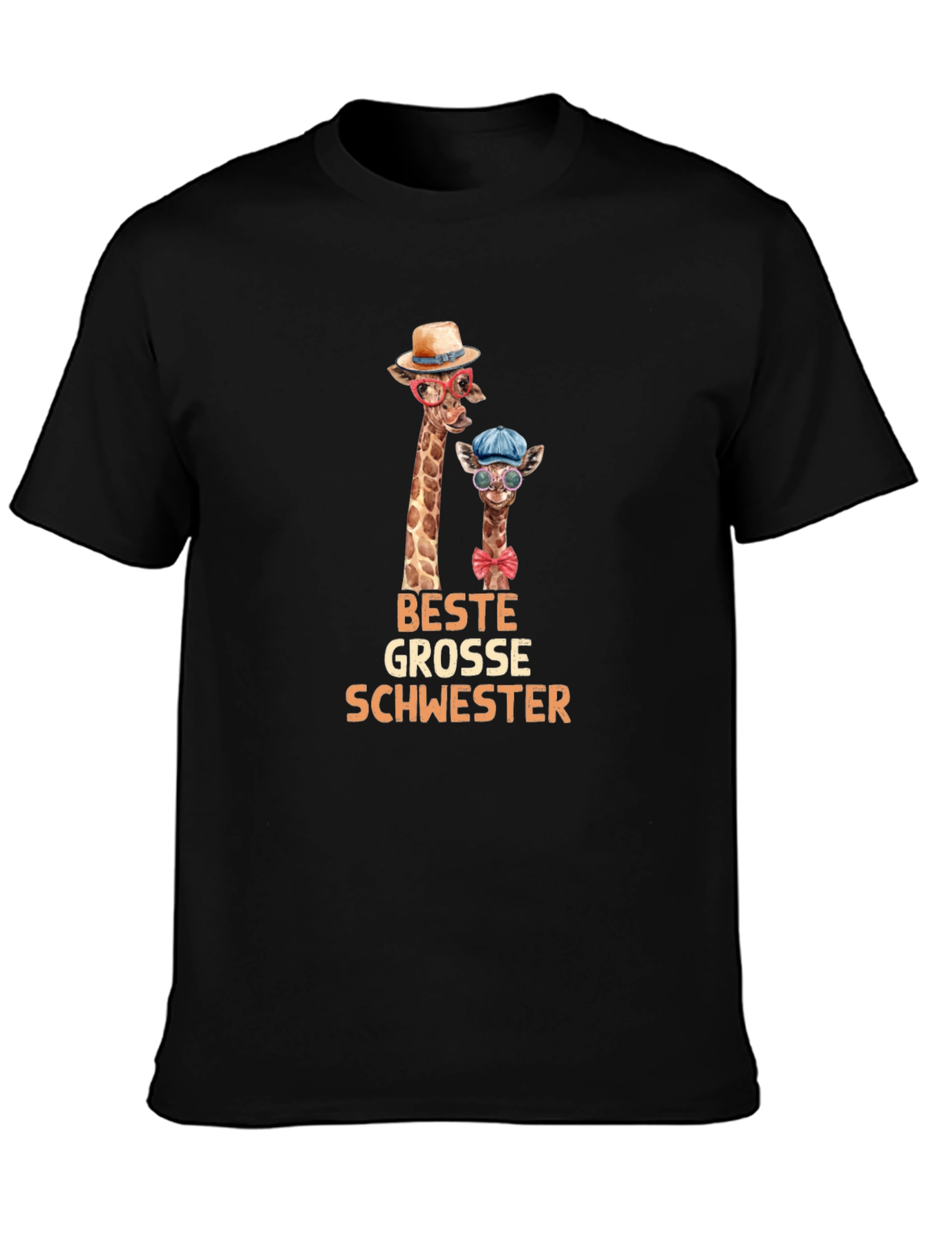 Beste Grosse Schwester Giraffe T-Shirt