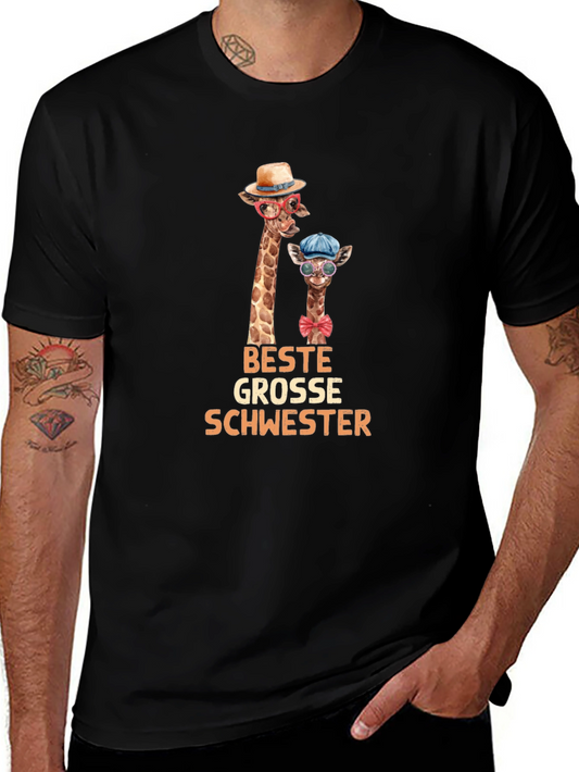 Beste Grosse Schwester Giraffe T-Shirt