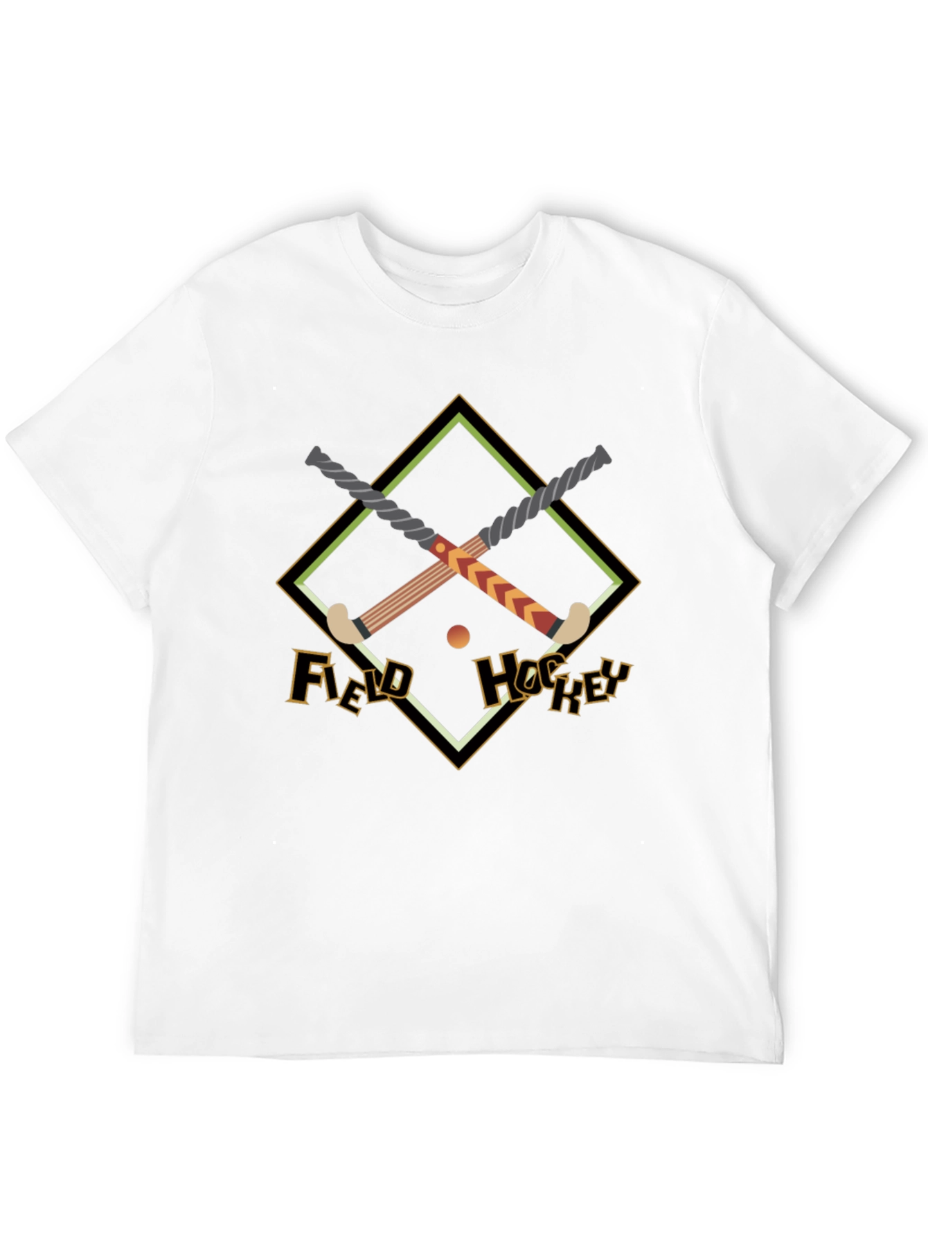 Field Hockey Graphic Tee - Black Cotton Shirt