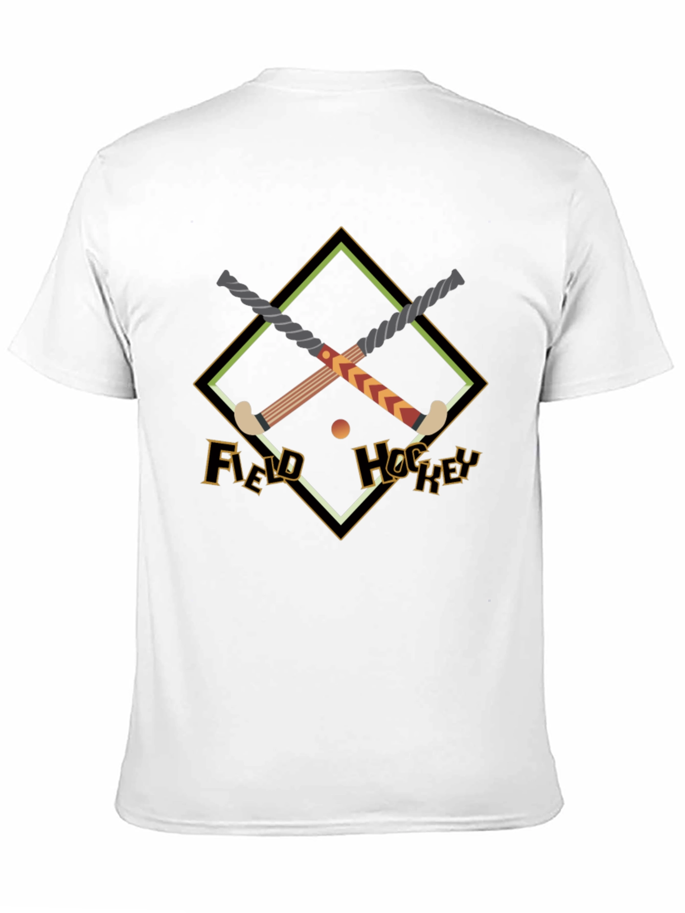 Field Hockey Graphic Tee - Black Cotton Shirt