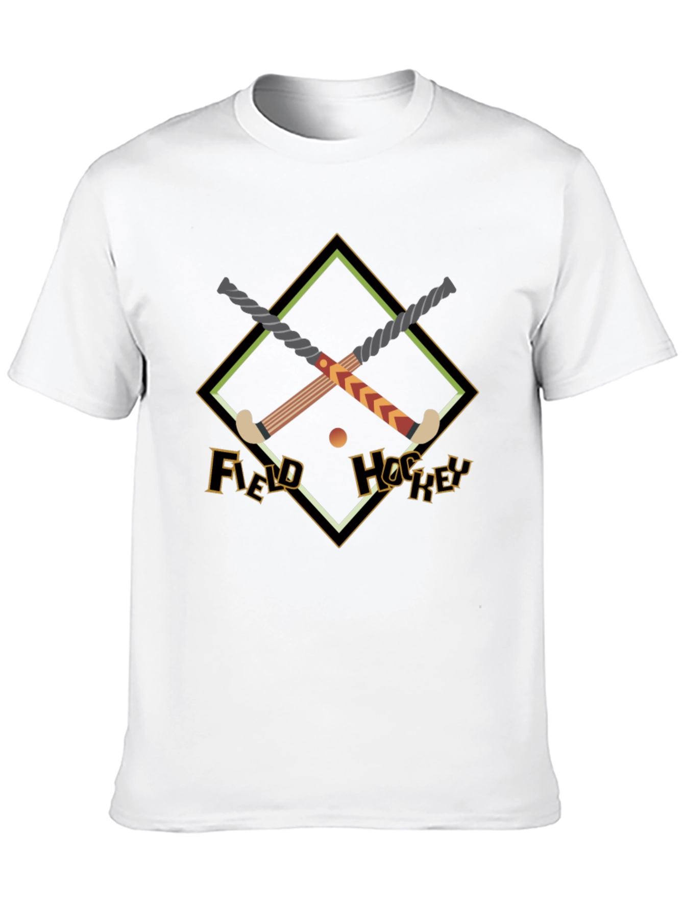 Field Hockey Graphic Tee - Black Cotton Shirt