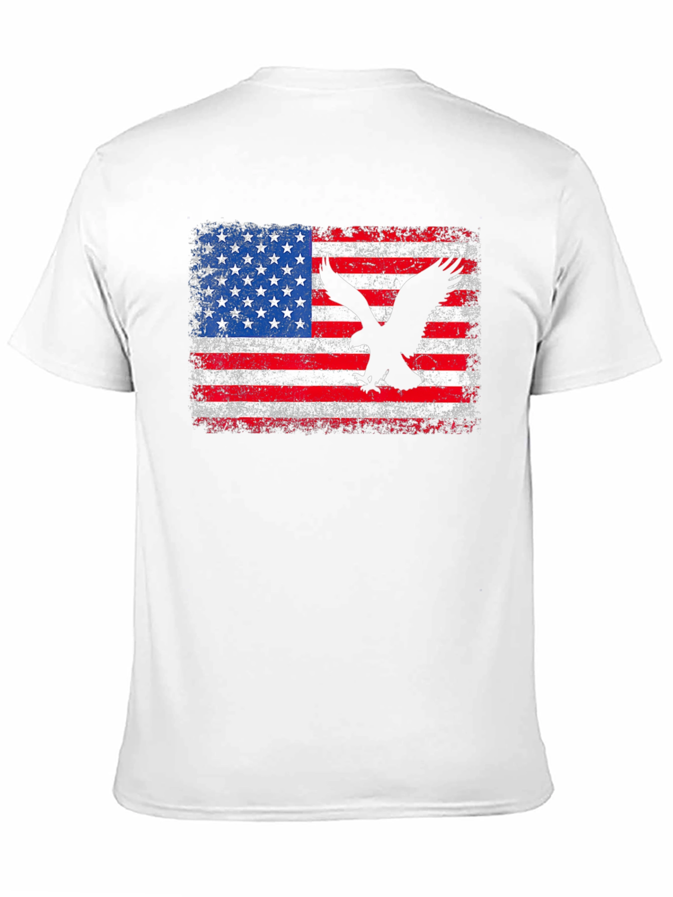 American Flag Eagle Graphic Tee - Patriotic Style