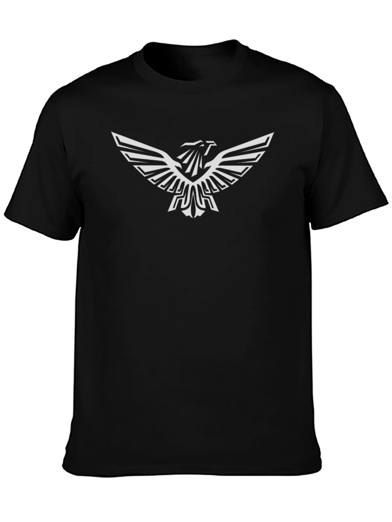Mens Black Eagle Graphic Tee - Stylish Casual Wear