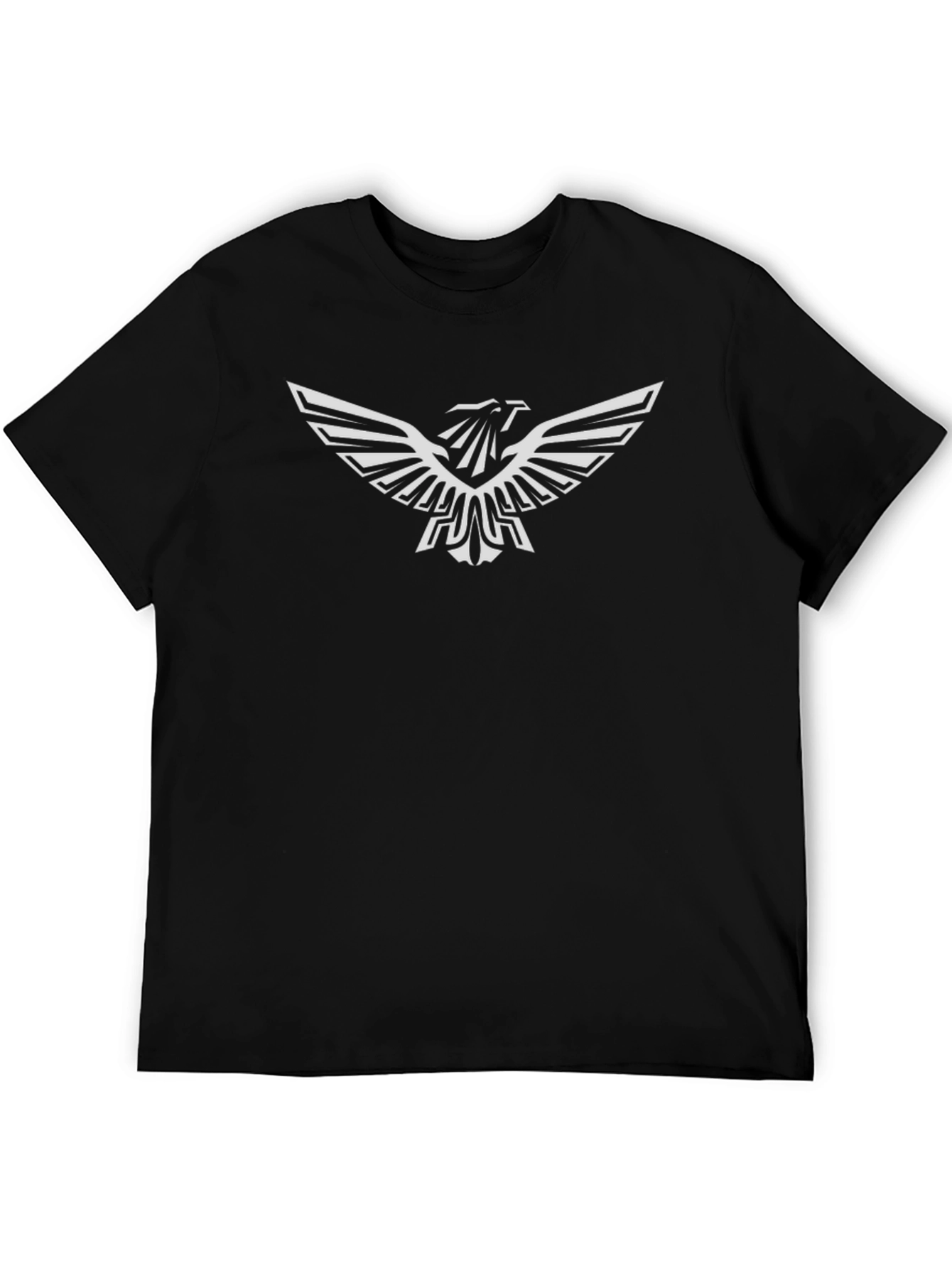 Mens Black Eagle Graphic Tee - Stylish Casual Wear