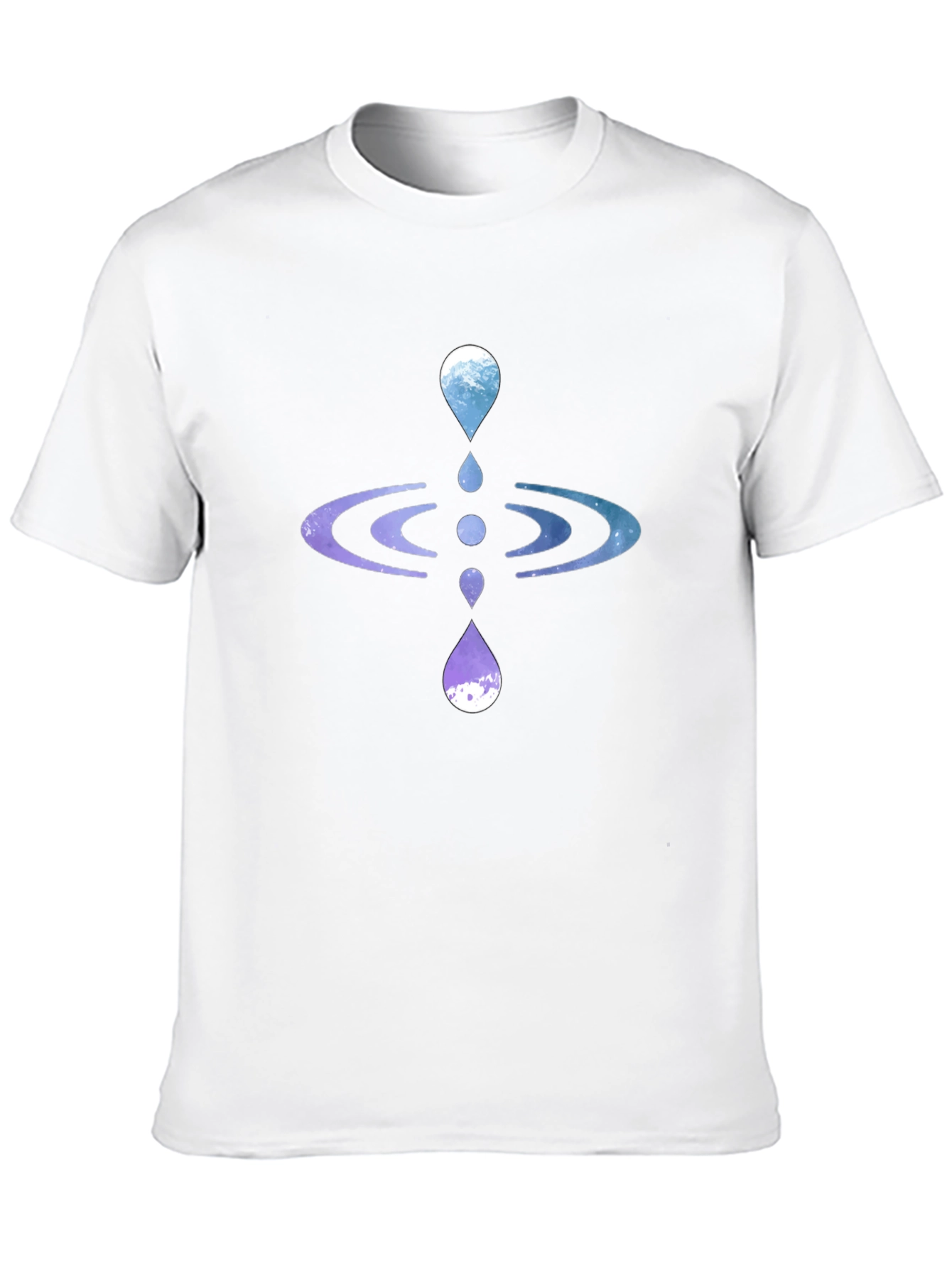 Zen Water Drop Graphic Tee - Black