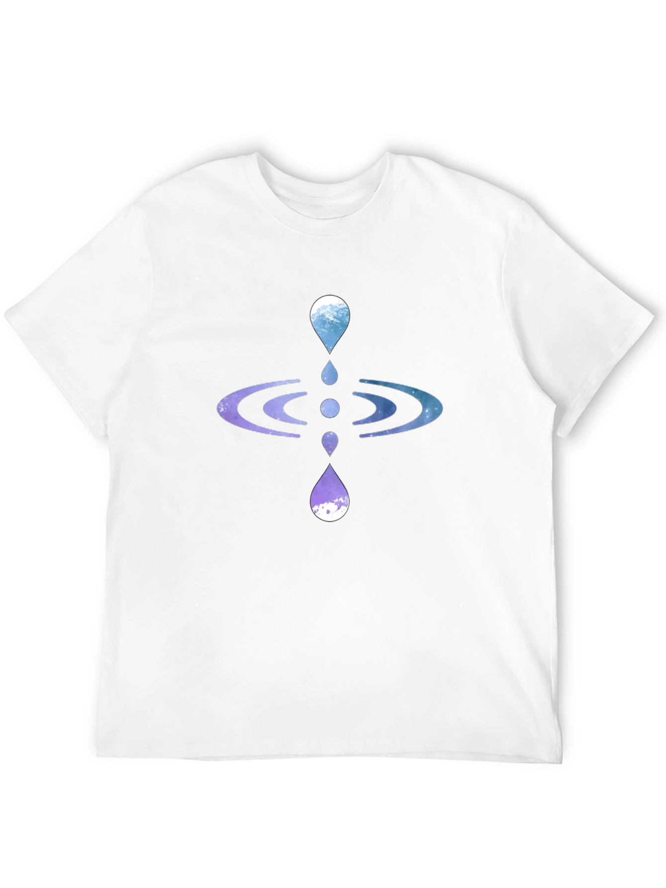 Zen Water Drop Graphic Tee - Black