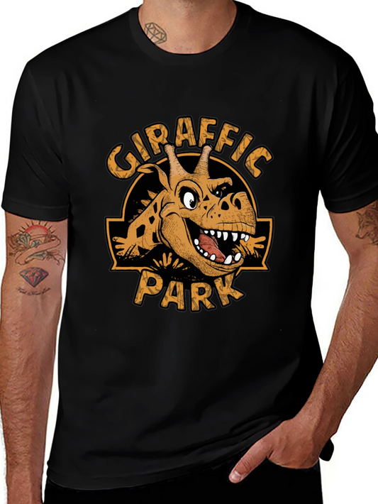 Giraffaic Park T-Shirt - Novelty Giraffe Jurassic Parody