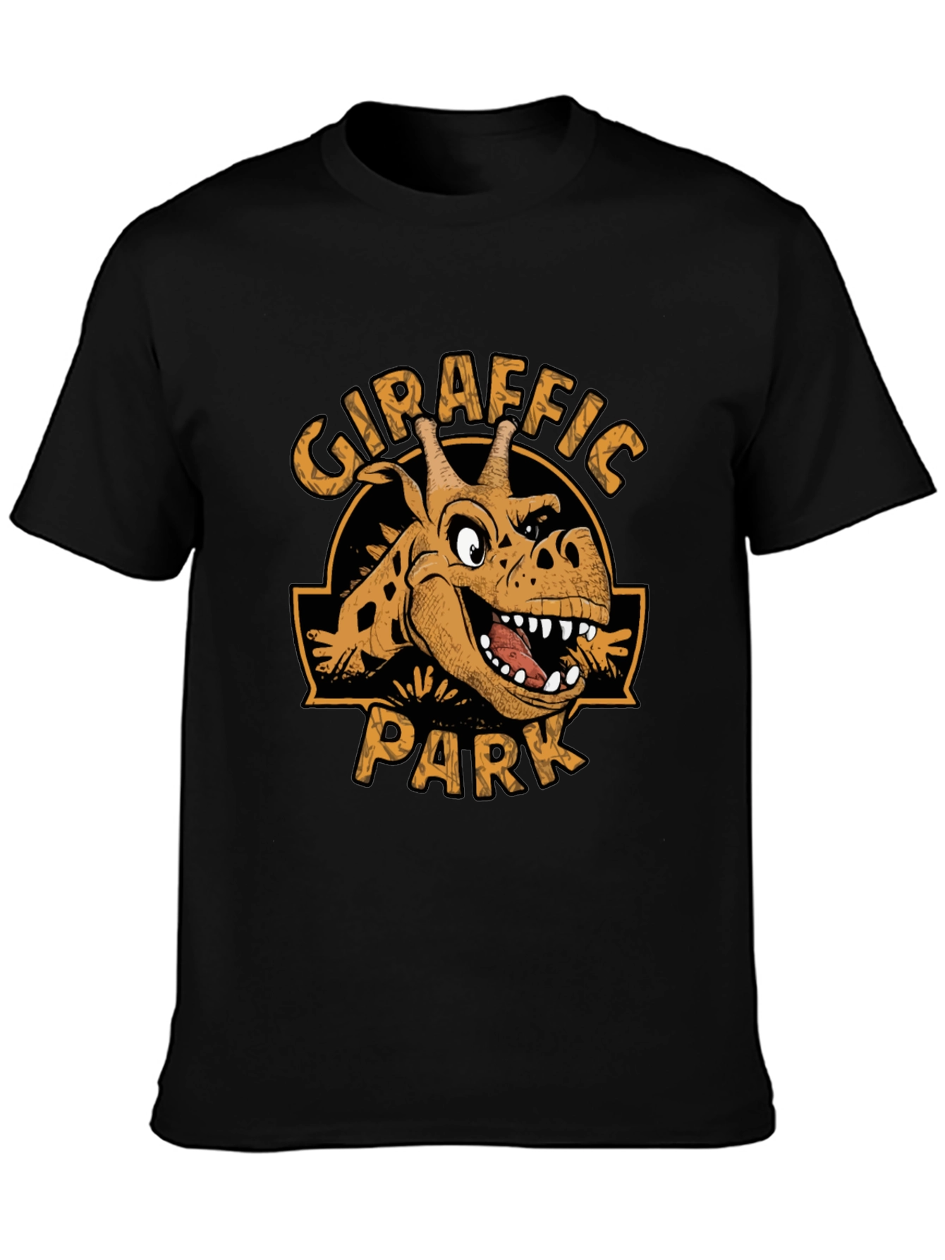 Giraffaic Park T-Shirt - Novelty Giraffe Jurassic Parody