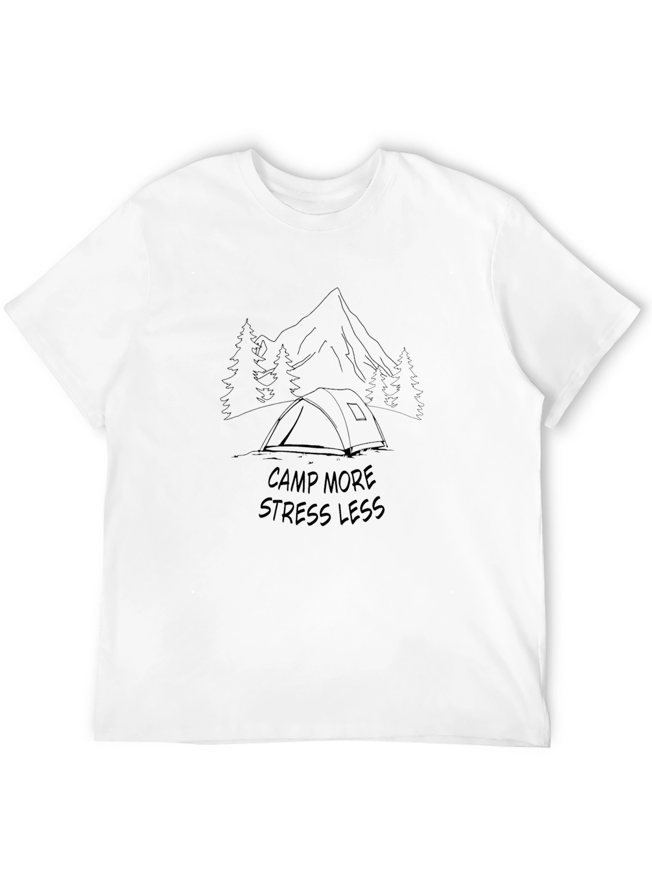 Camp More Stress Less Graphic Tee