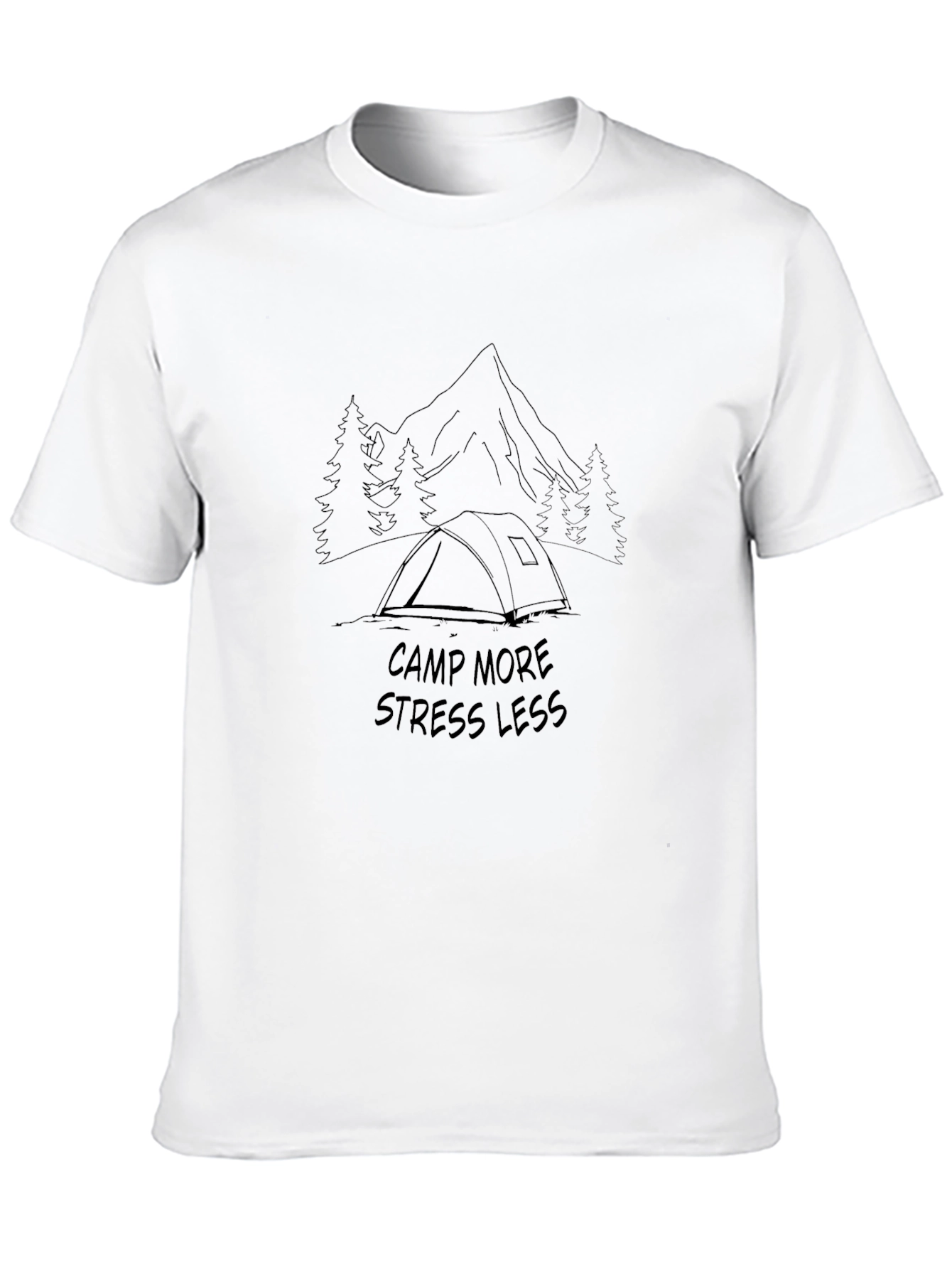 Camp More Stress Less Graphic Tee
