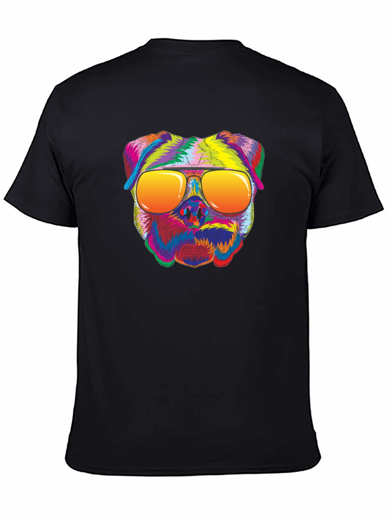 Cool Dog Graphic T-Shirt - Unisex Black Tee