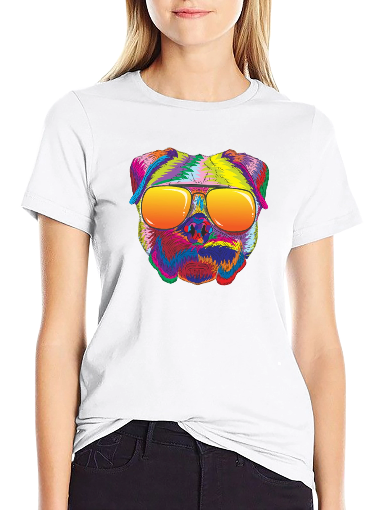 Cool Dog Graphic T-Shirt - Unisex Black Tee