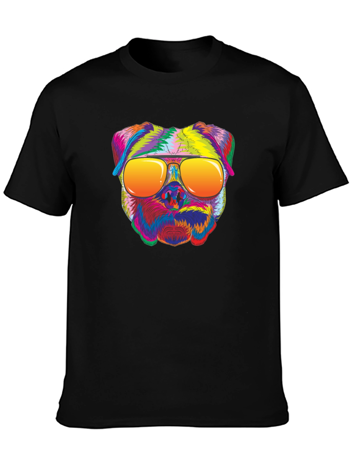 Cool Dog Graphic T-Shirt - Unisex Black Tee