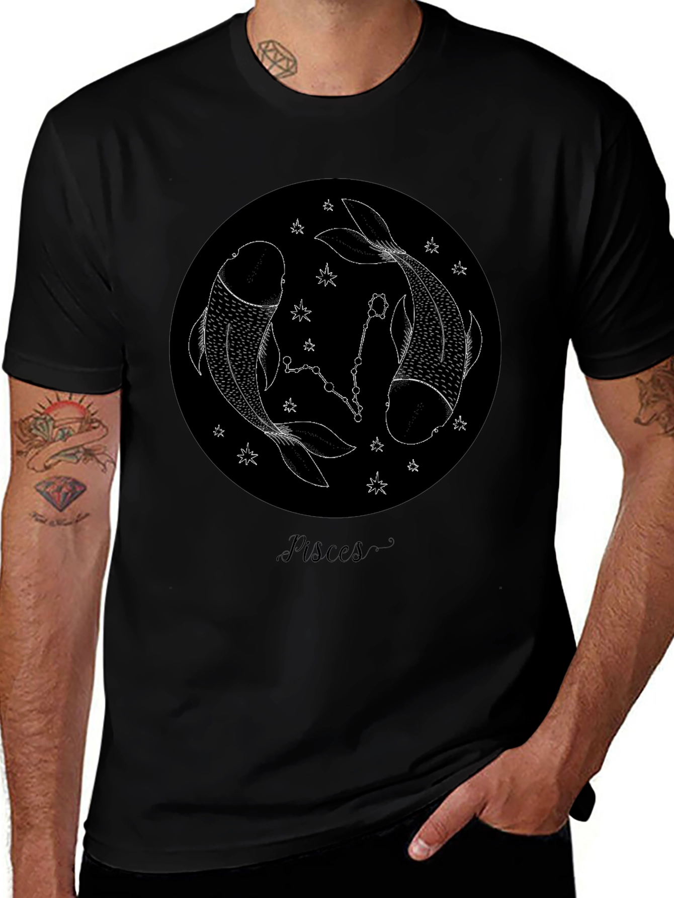 Pisces Zodiac T-Shirt - Stylish Astrological Design